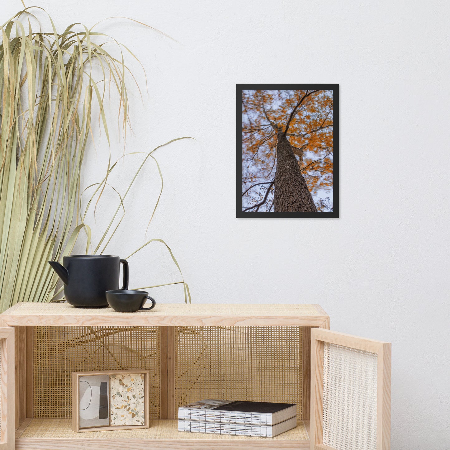 Wind in the Trees Botanical Nature Photo Framed Wall Art Print