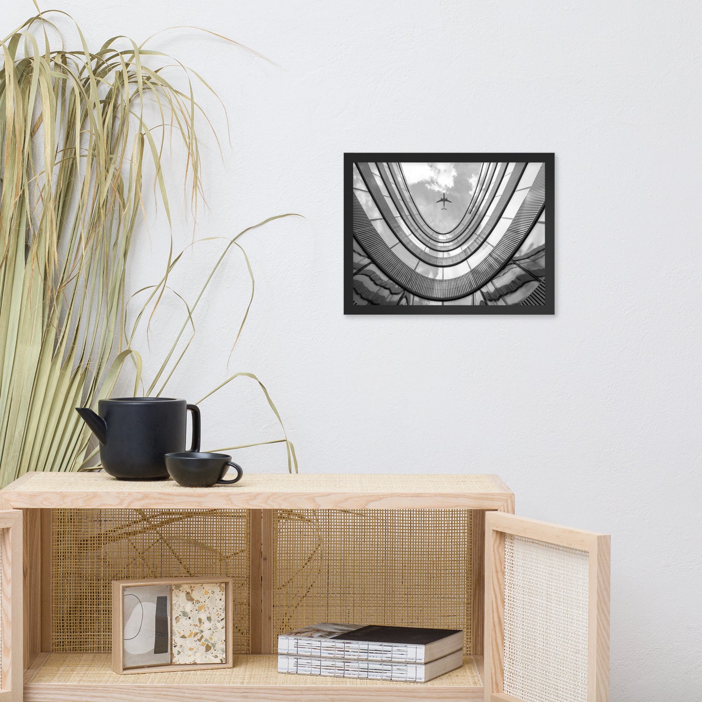 Urban Intersections in the Sky Architectural Photograph Framed Wall Art Print