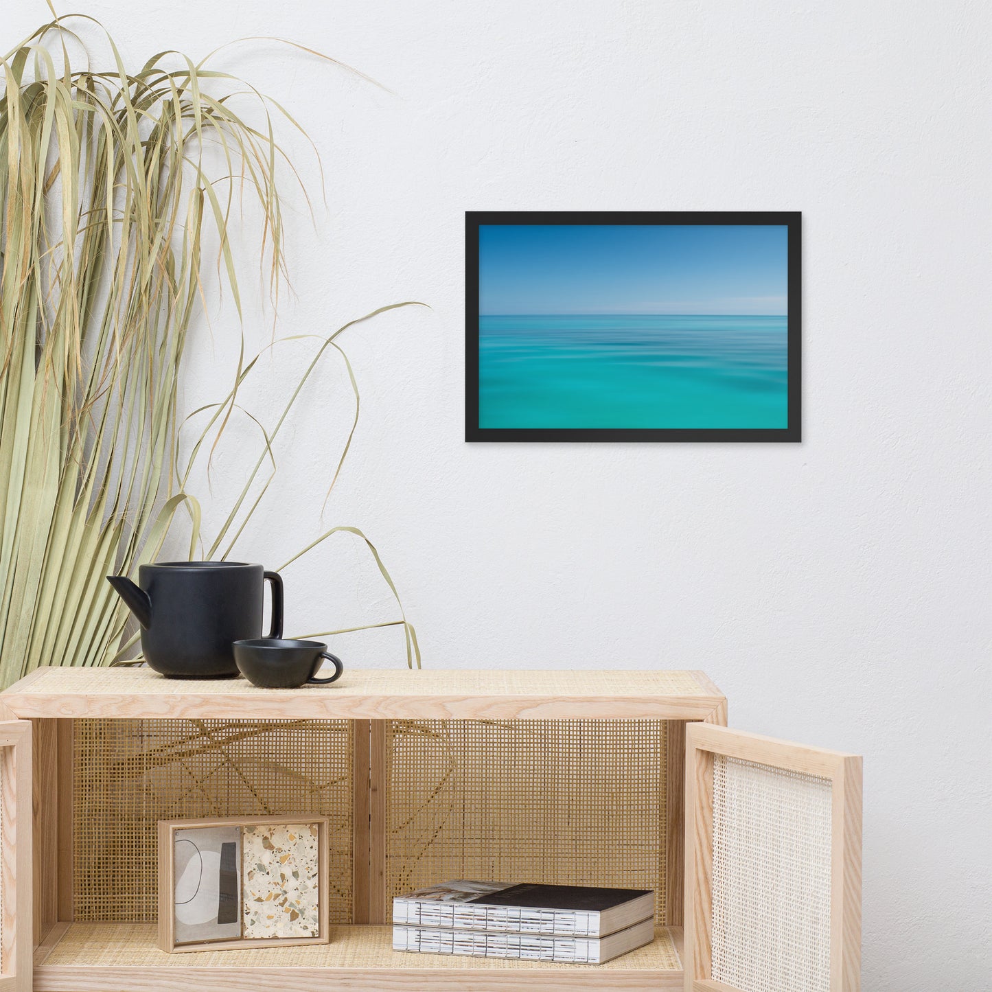 Colors of the Tropical Sea Abstract Coastal Landscape Photo Framed Wall Art Print