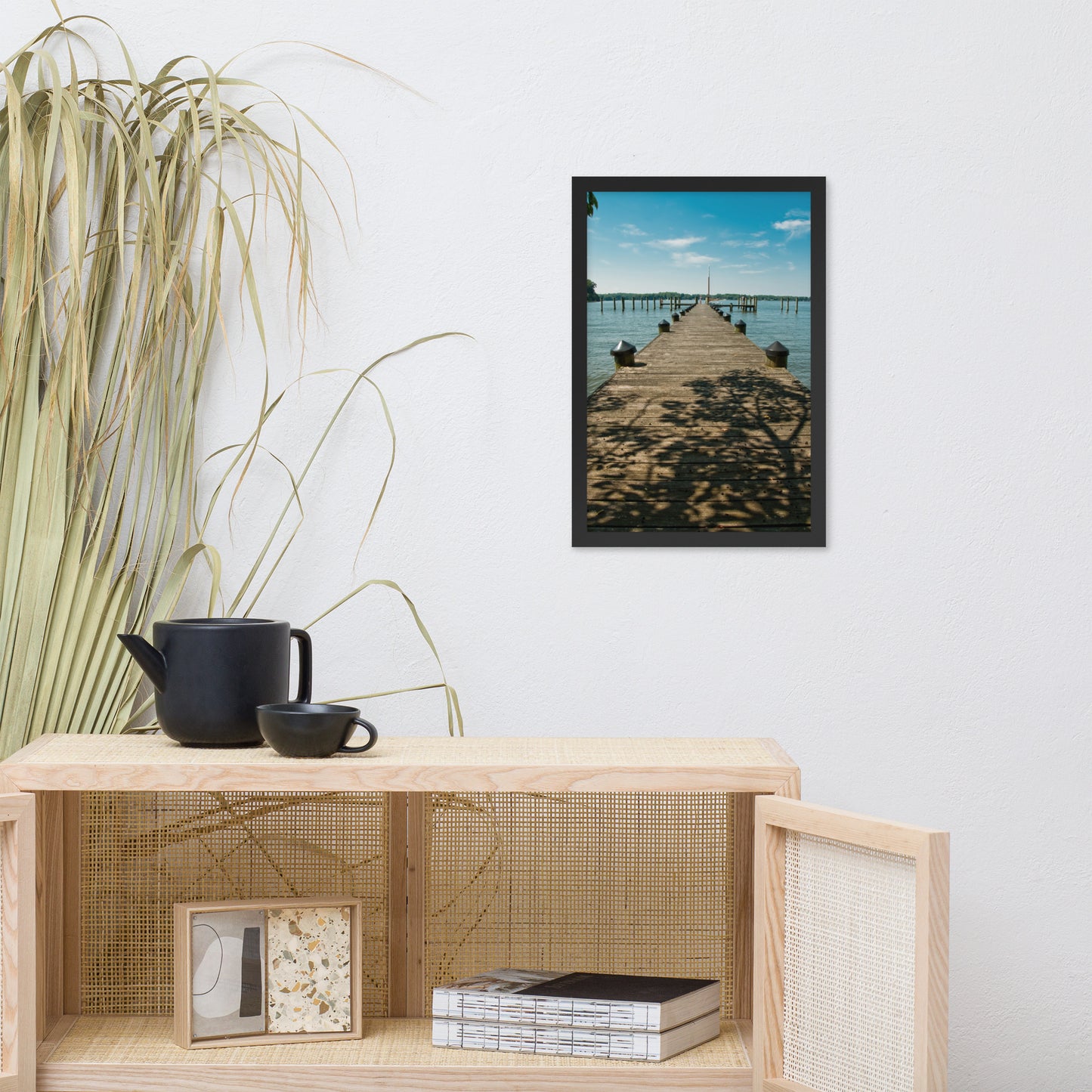 Endless Dock Coastal Landscape Framed Photo Wall Art Prints