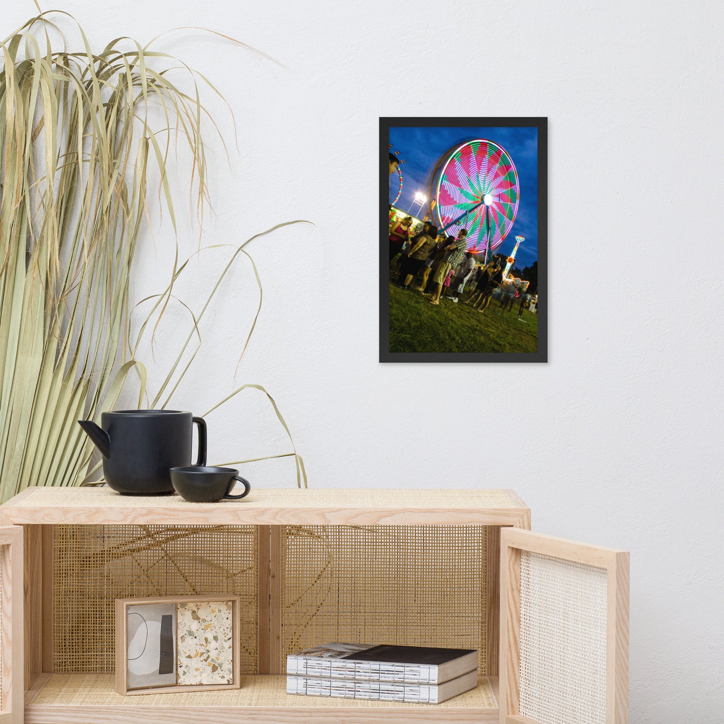 Ferris Wheel 1 Urban Landscape Photo Framed Wall Art Print