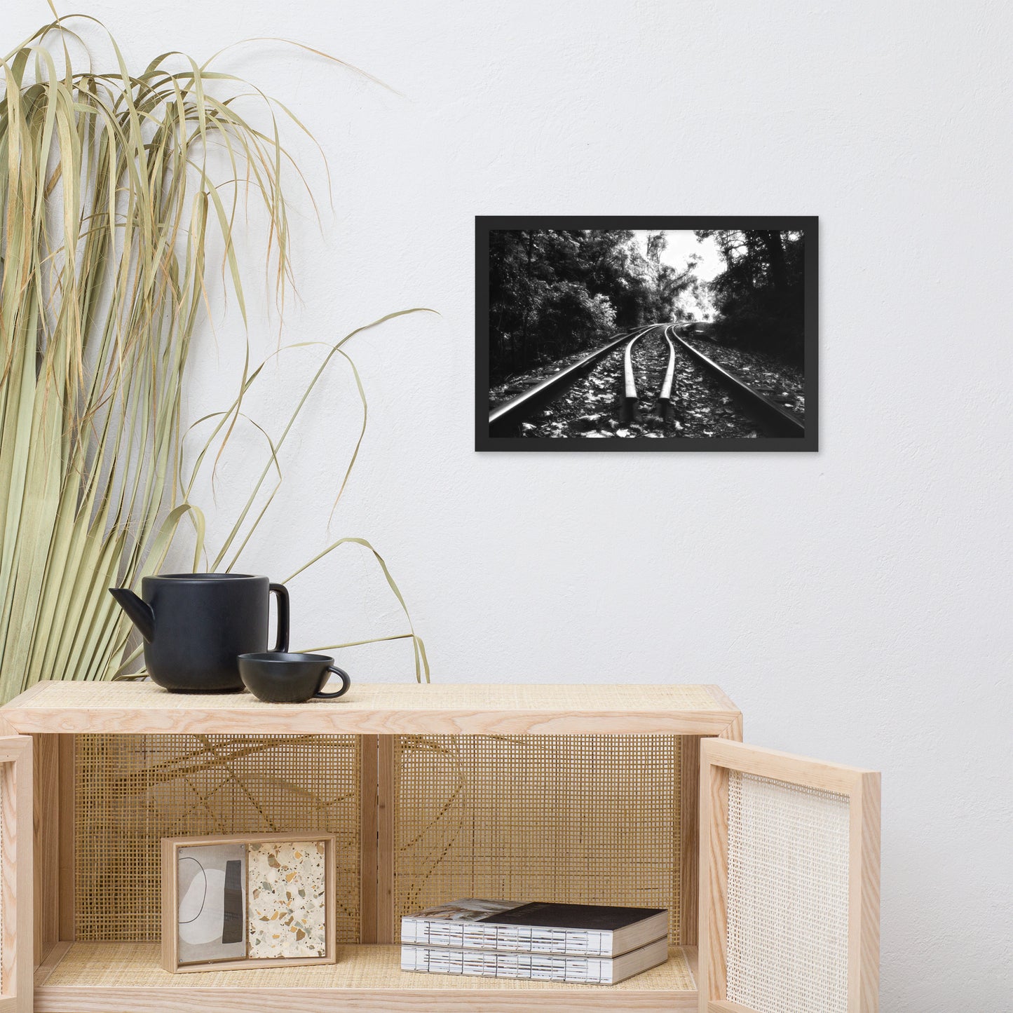 Lead Me into the Light in Black and White Framed Photo Paper Wall Art Prints