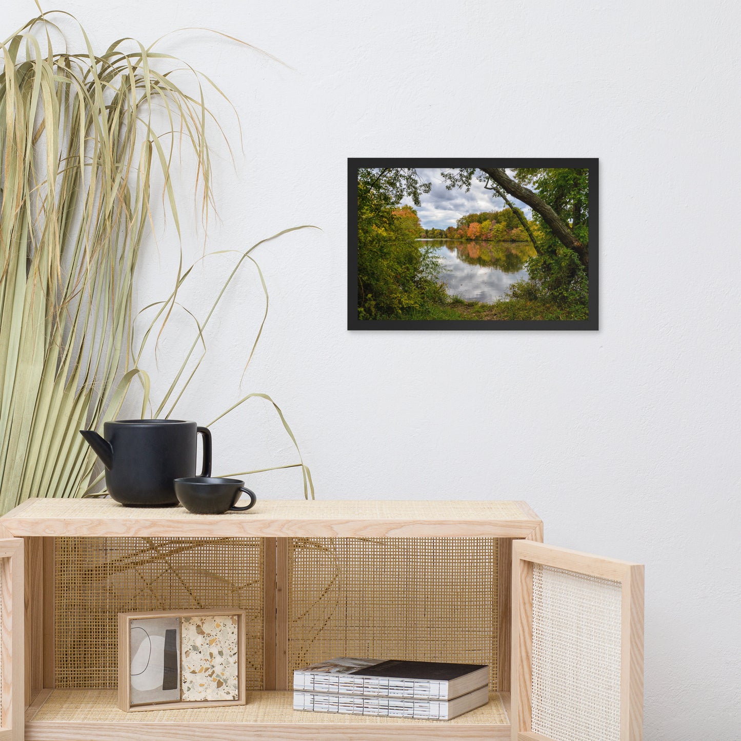 Lost In Autumn Color Landscape Framed Photo Paper Wall Art Prints