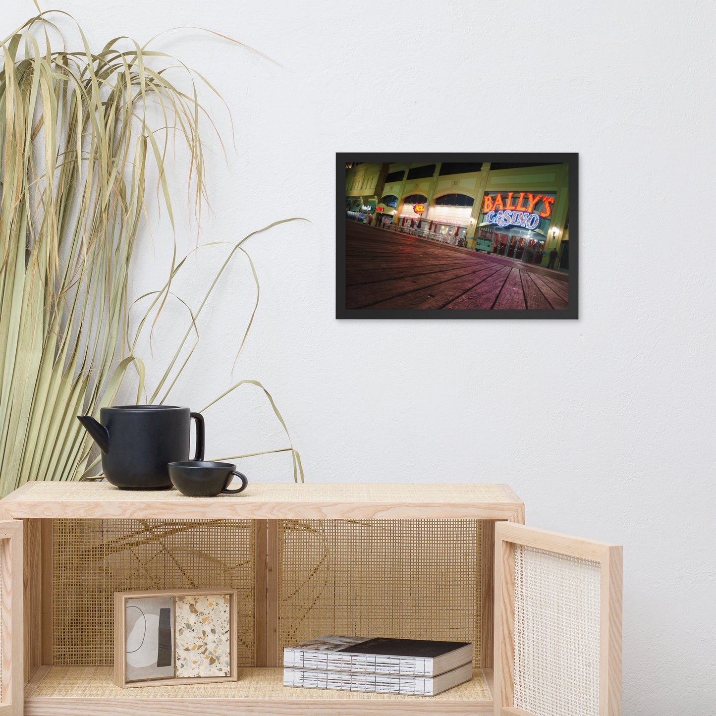 Low On The Boards Urban Landscape Photo Framed Wall Art Print