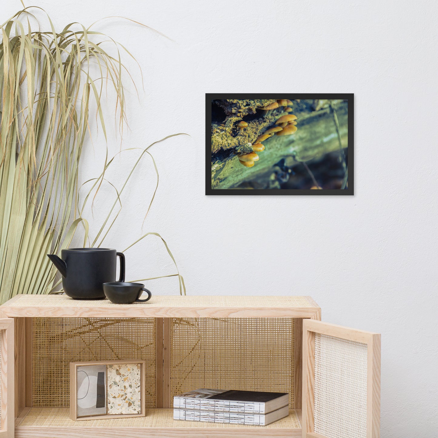 Framed Wall Art Botanical: Aged Mushroom Botanical / Nature Photo Framed Wall Art Print - Artwork - Wall Decor - Home Decor