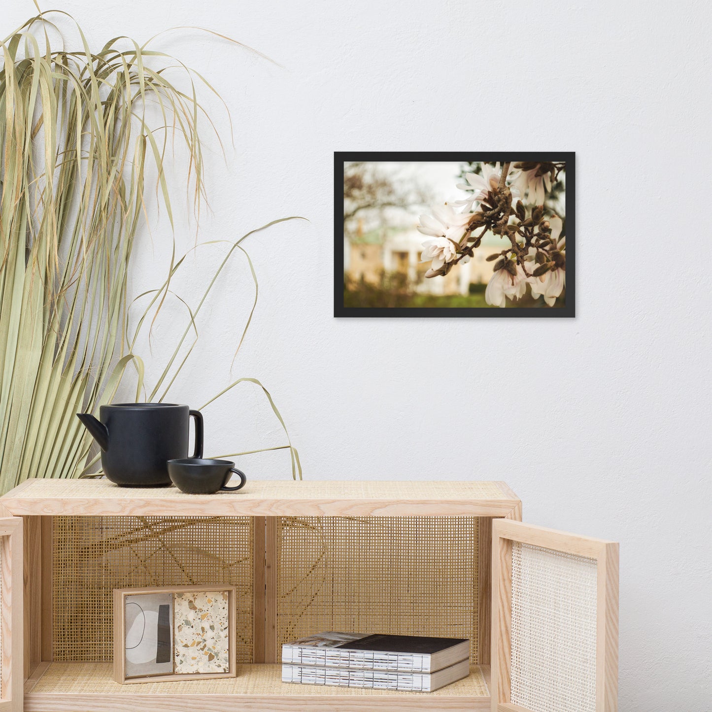 Bellevue Mansion Floral Nature Photo Framed Wall Art Print