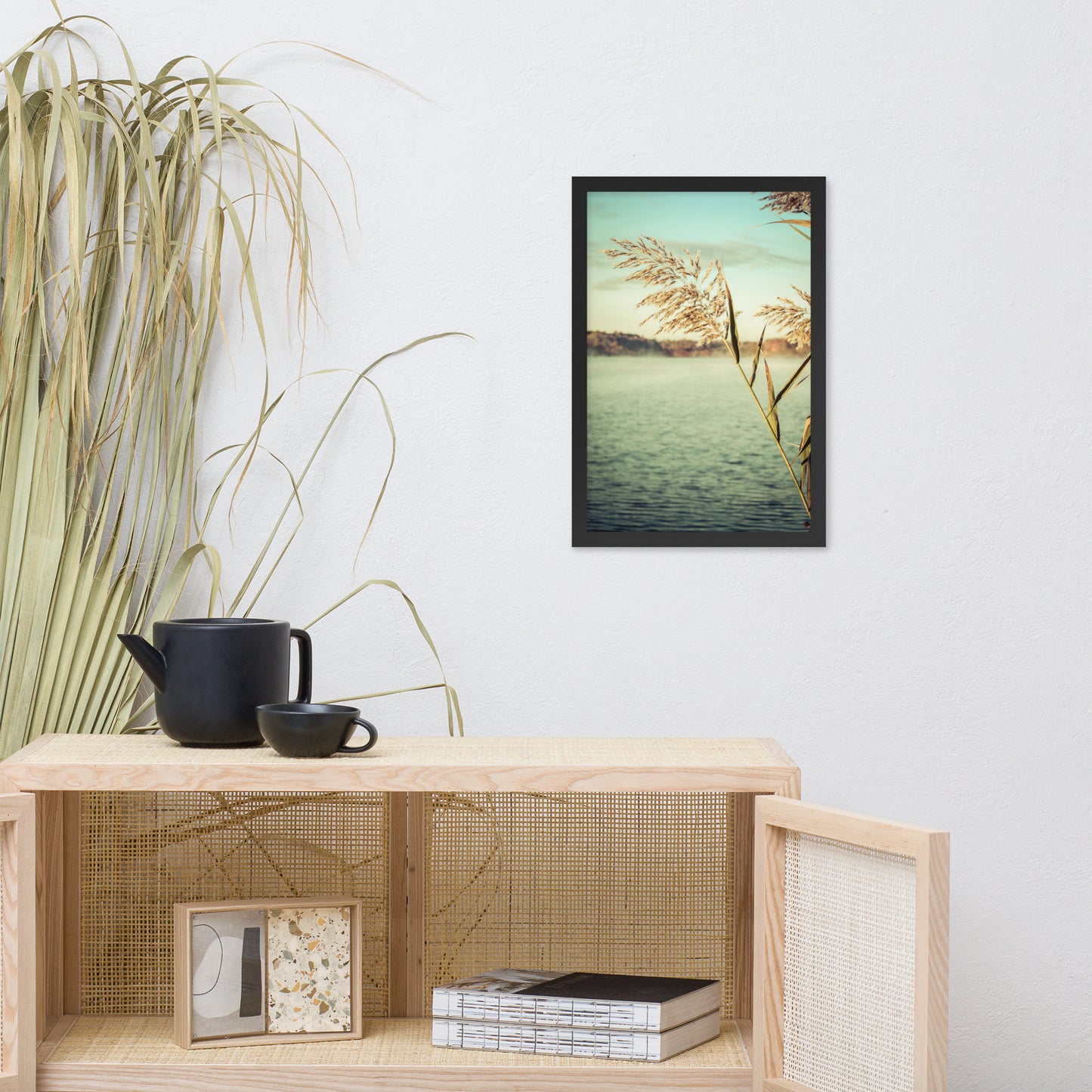 Golden Dreams Botanical Nature Photo Framed Wall Art Print