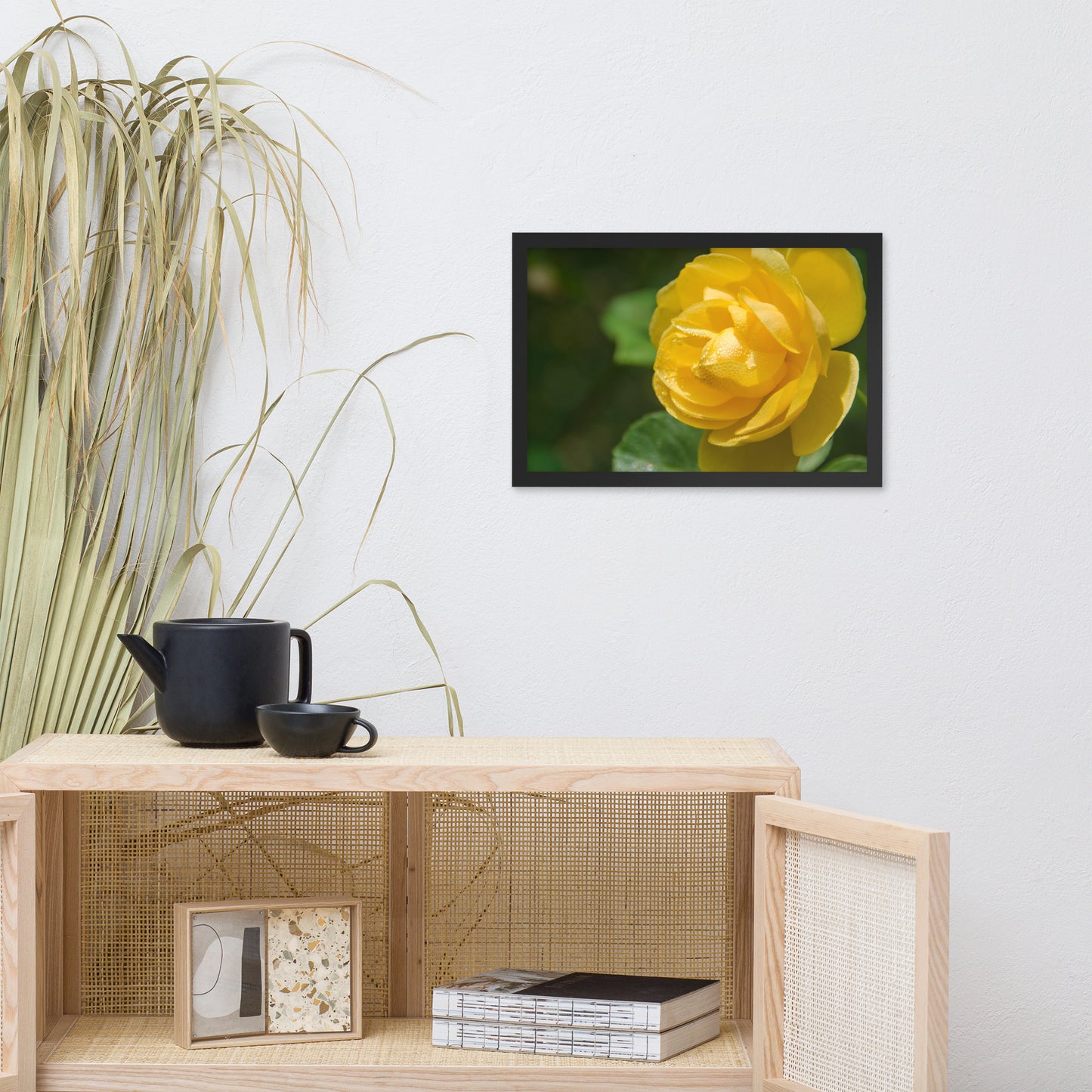 Friendship Rose Floral Nature Photo Framed Wall Art Print