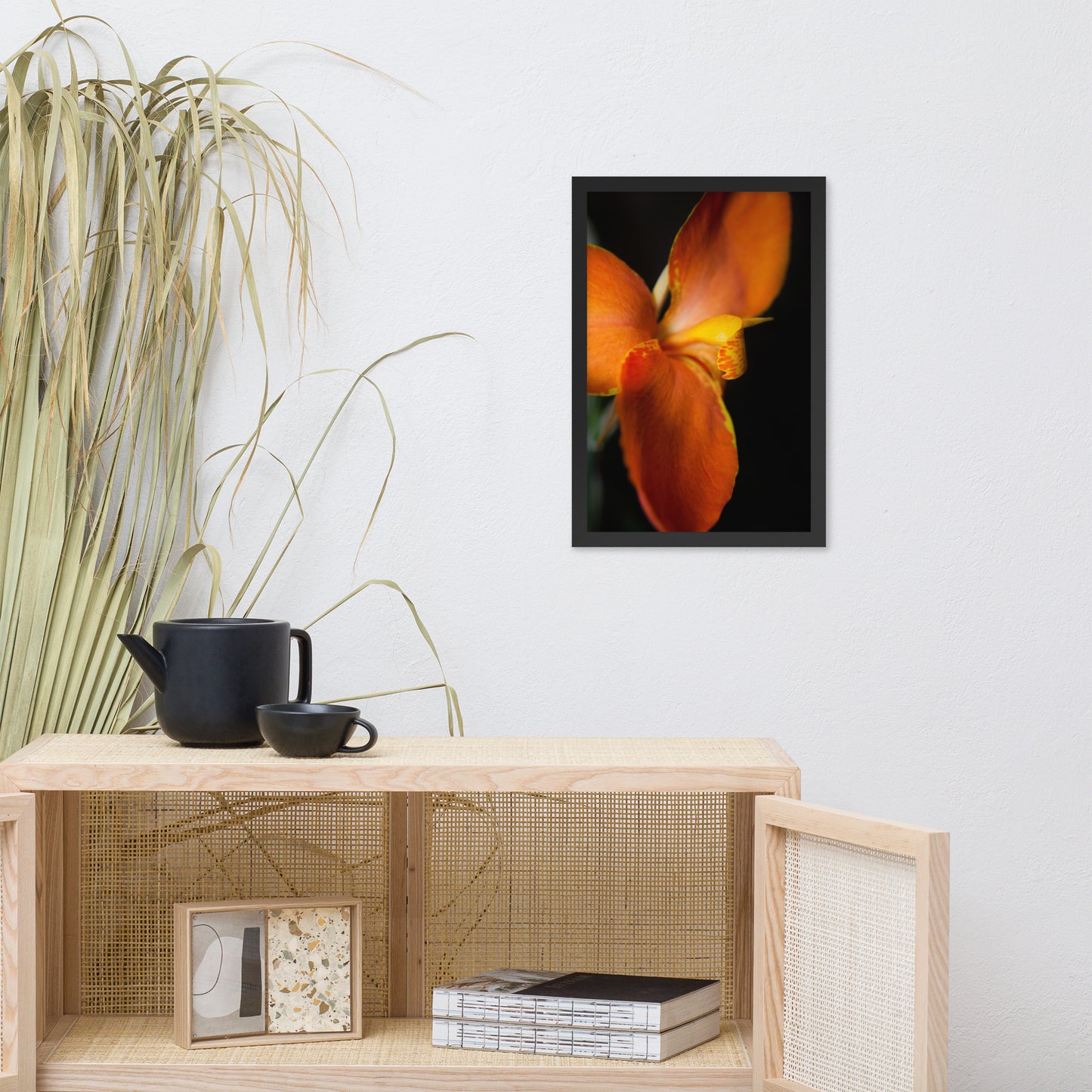 Orange Canna at Longwood Gardens Floral Nature Photo Framed Wall Art Print