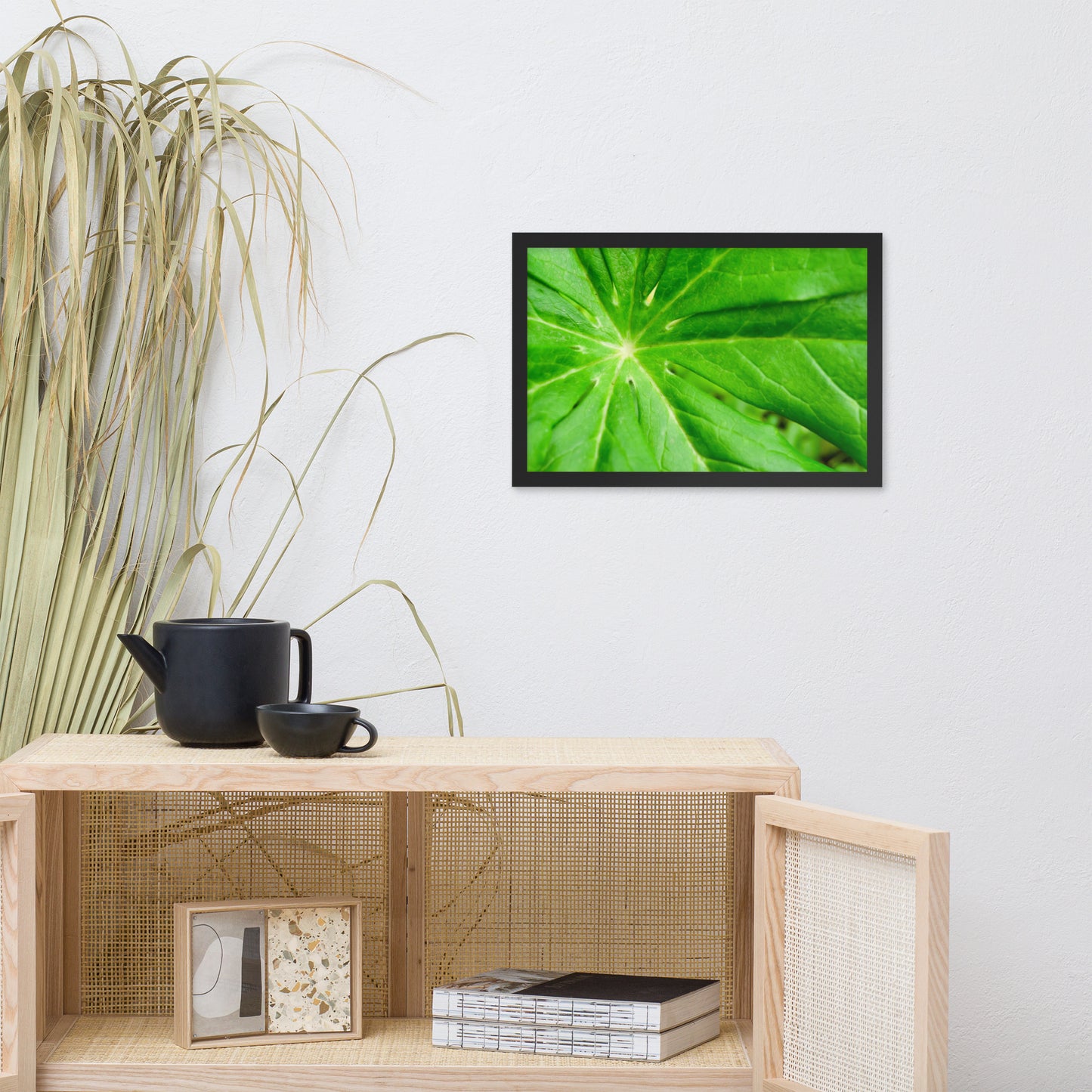 Peaceful Greenery Botanical Nature Photo Framed Wall Art Print