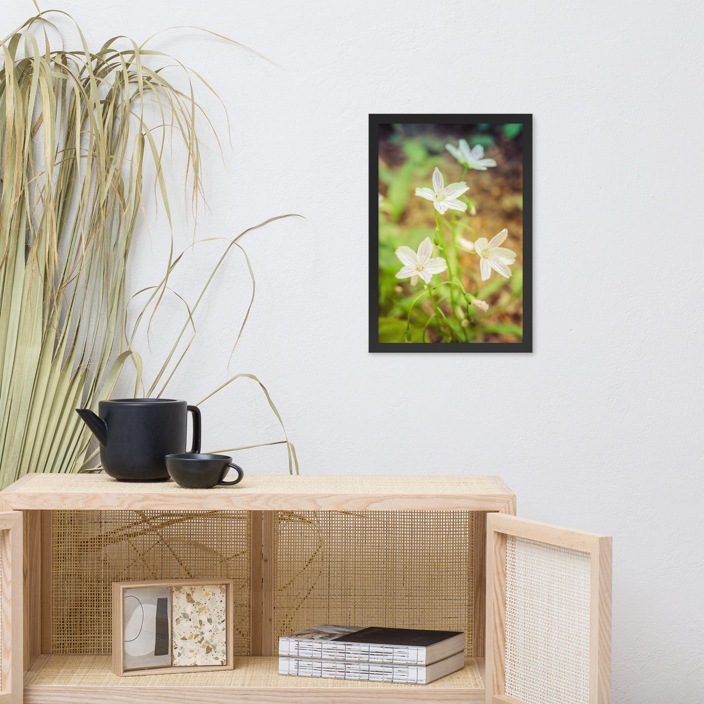 Tranquil Carolina Spring Beauty Floral Nature Photo Framed Wall Art Print