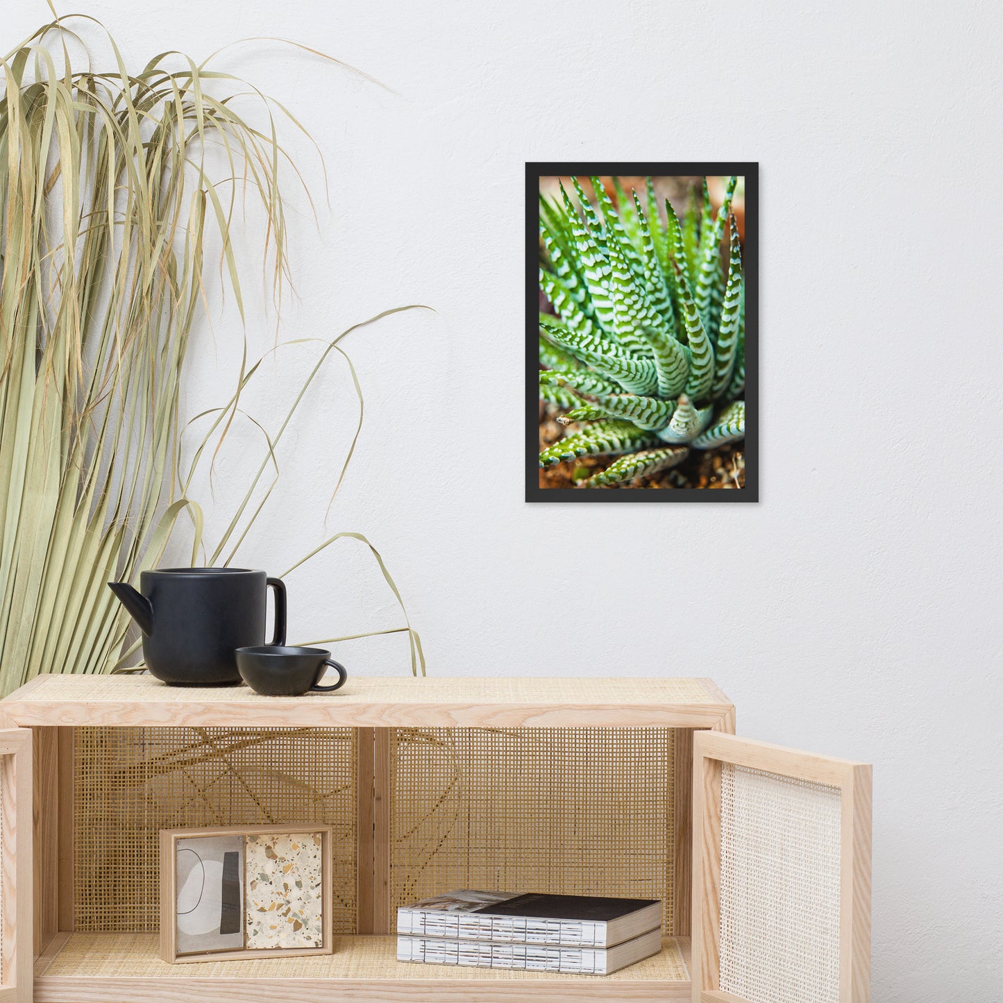 Succulent 2 Botanical Nature Photo Framed Wall Art Print