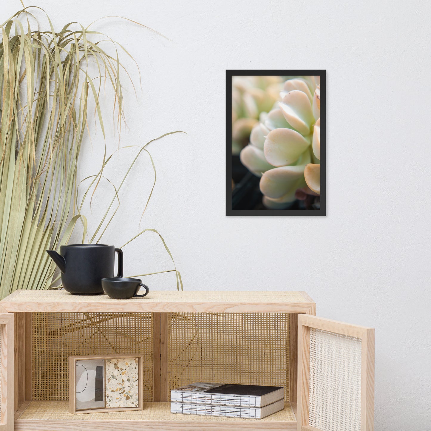 Succulent 4 Botanical Nature Photo Framed Wall Art Print