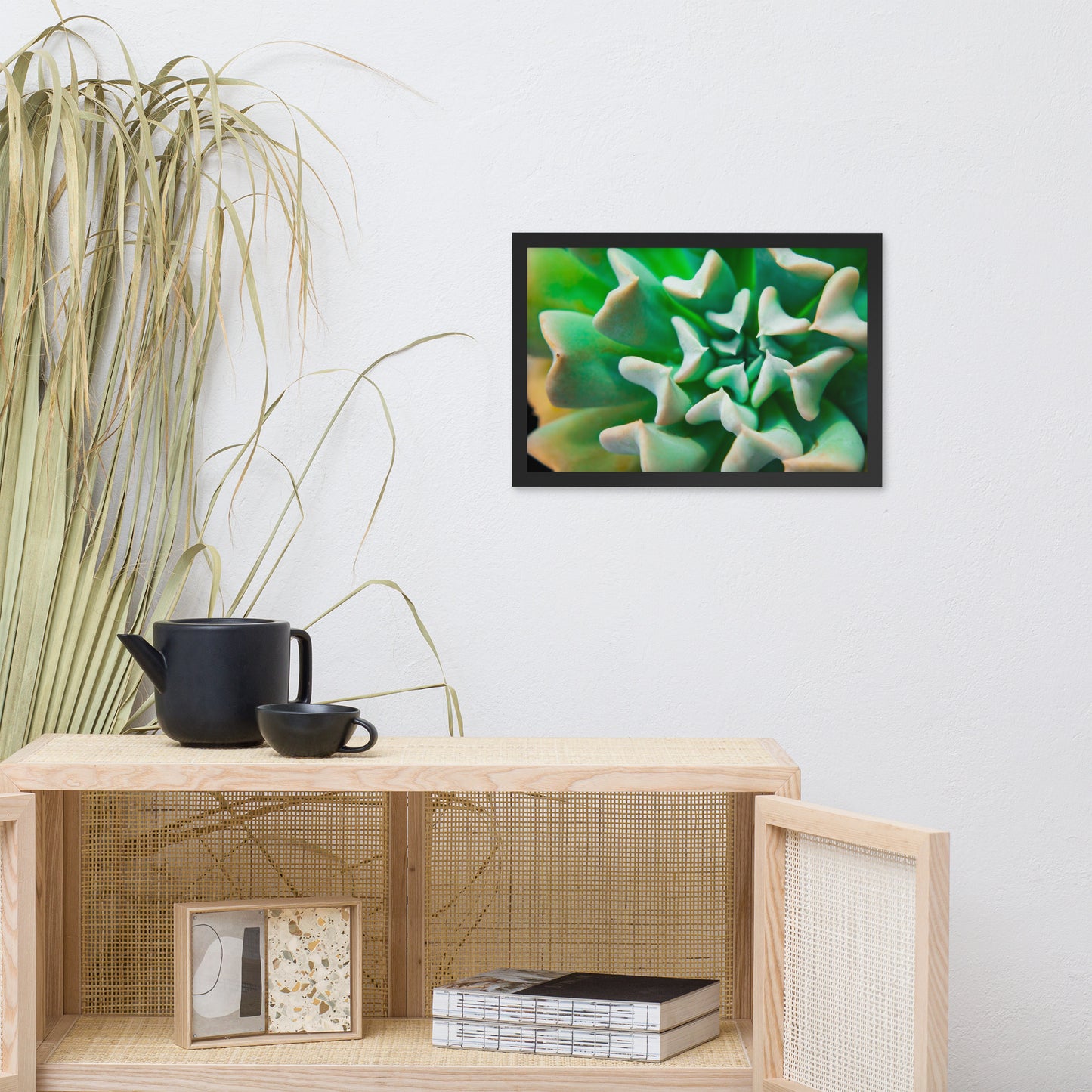 Succulent Botanical Nature Photo Framed Wall Art Print