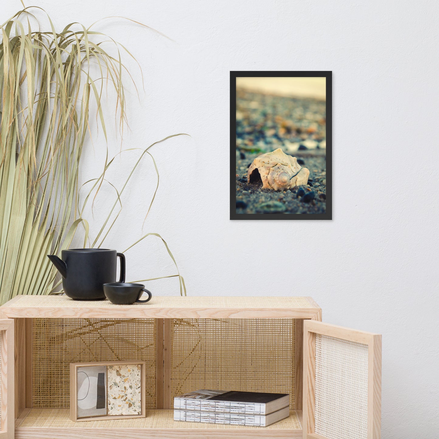 Shell at Bowers 2 Coastal Nature Photo Framed Wall Art Print