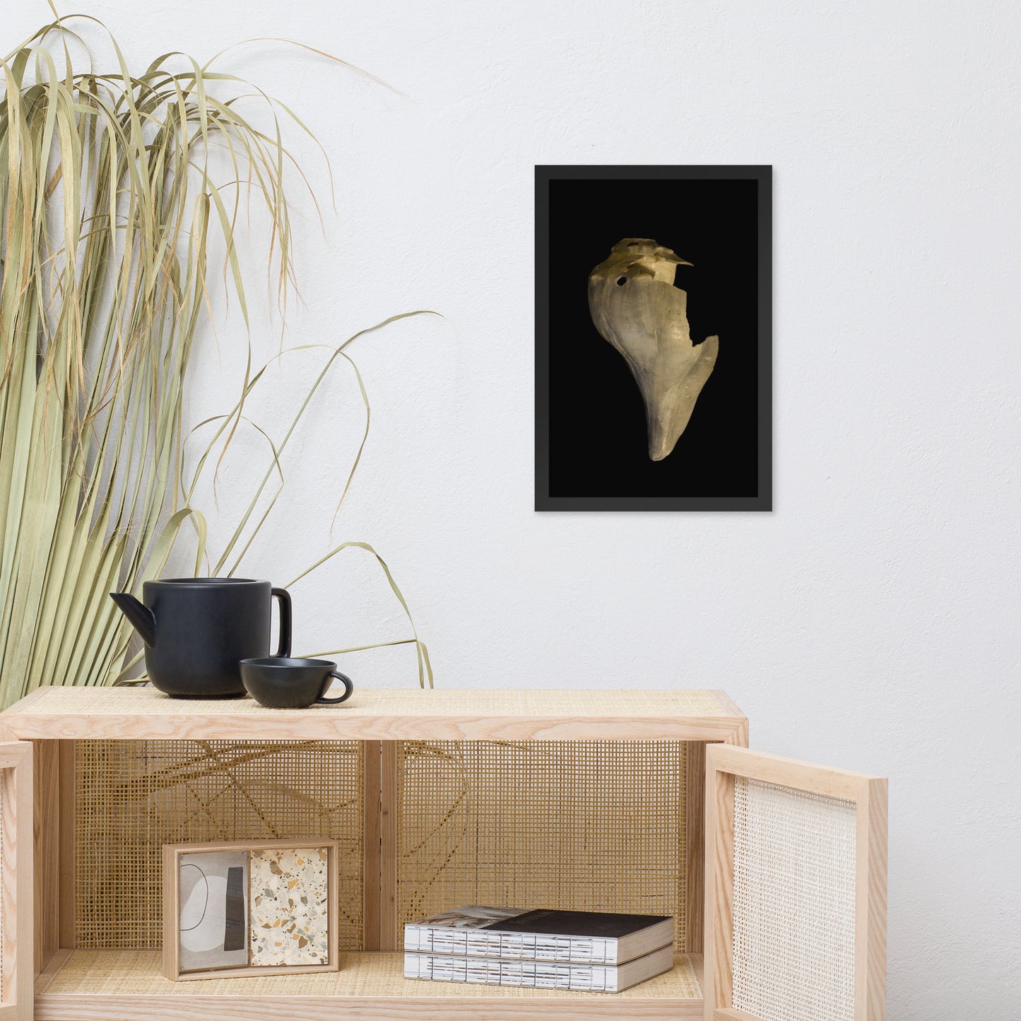 State of Erosion Image 7 Whelk Shell Coastal Nature Photo Framed Wall Art Print