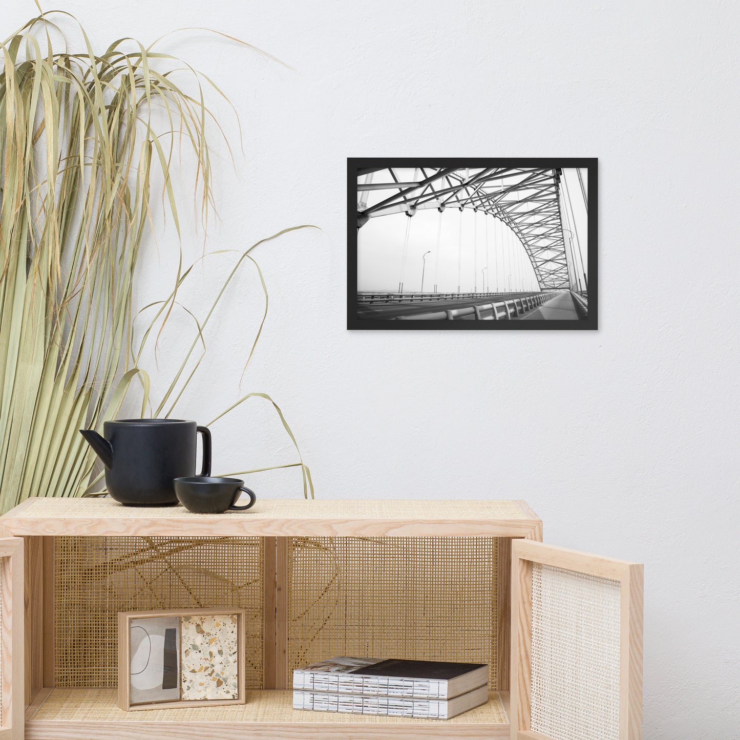 Ethereal Crossing Architectural Photograph Framed Wall Art Print