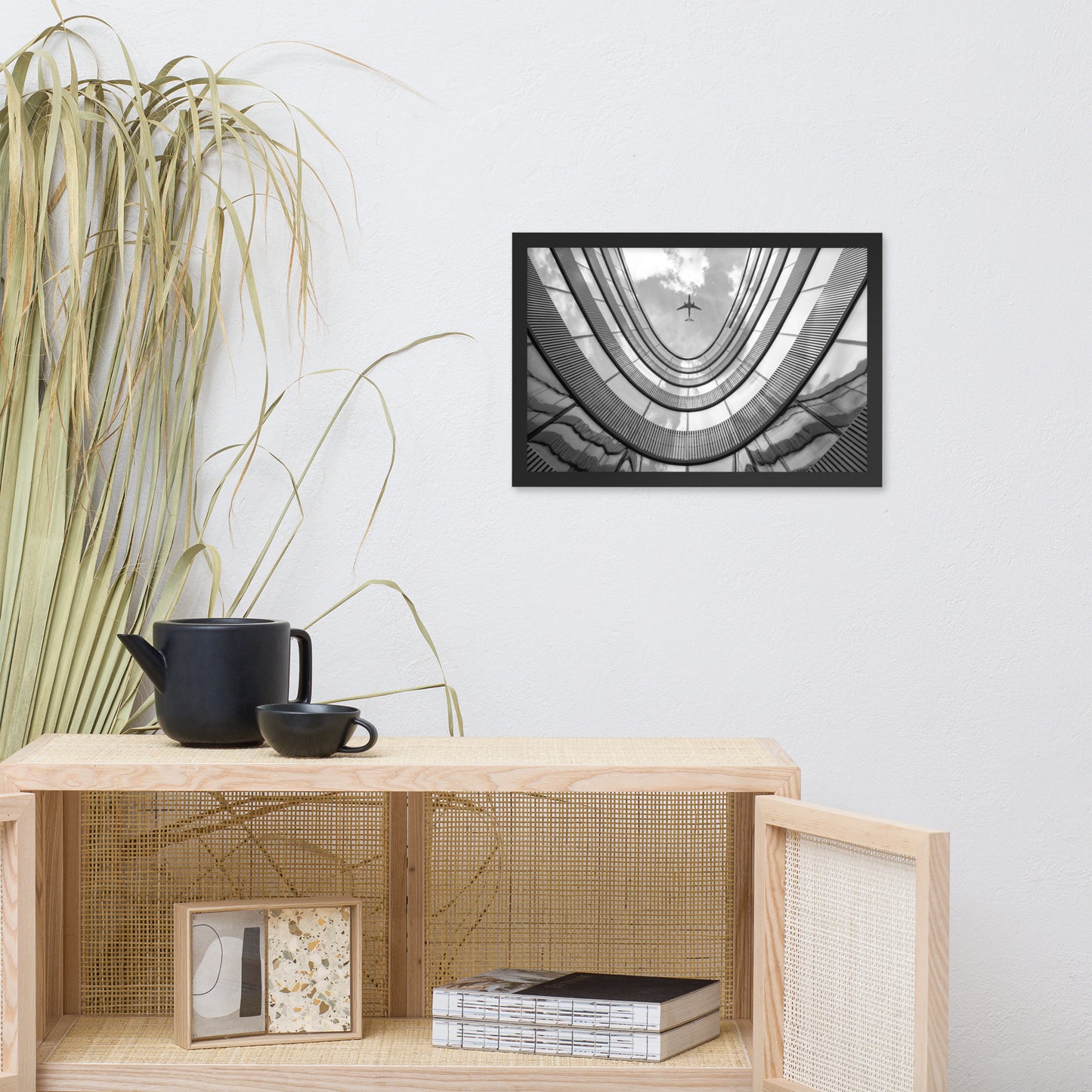 Urban Intersections in the Sky Architectural Photograph Framed Wall Art Print