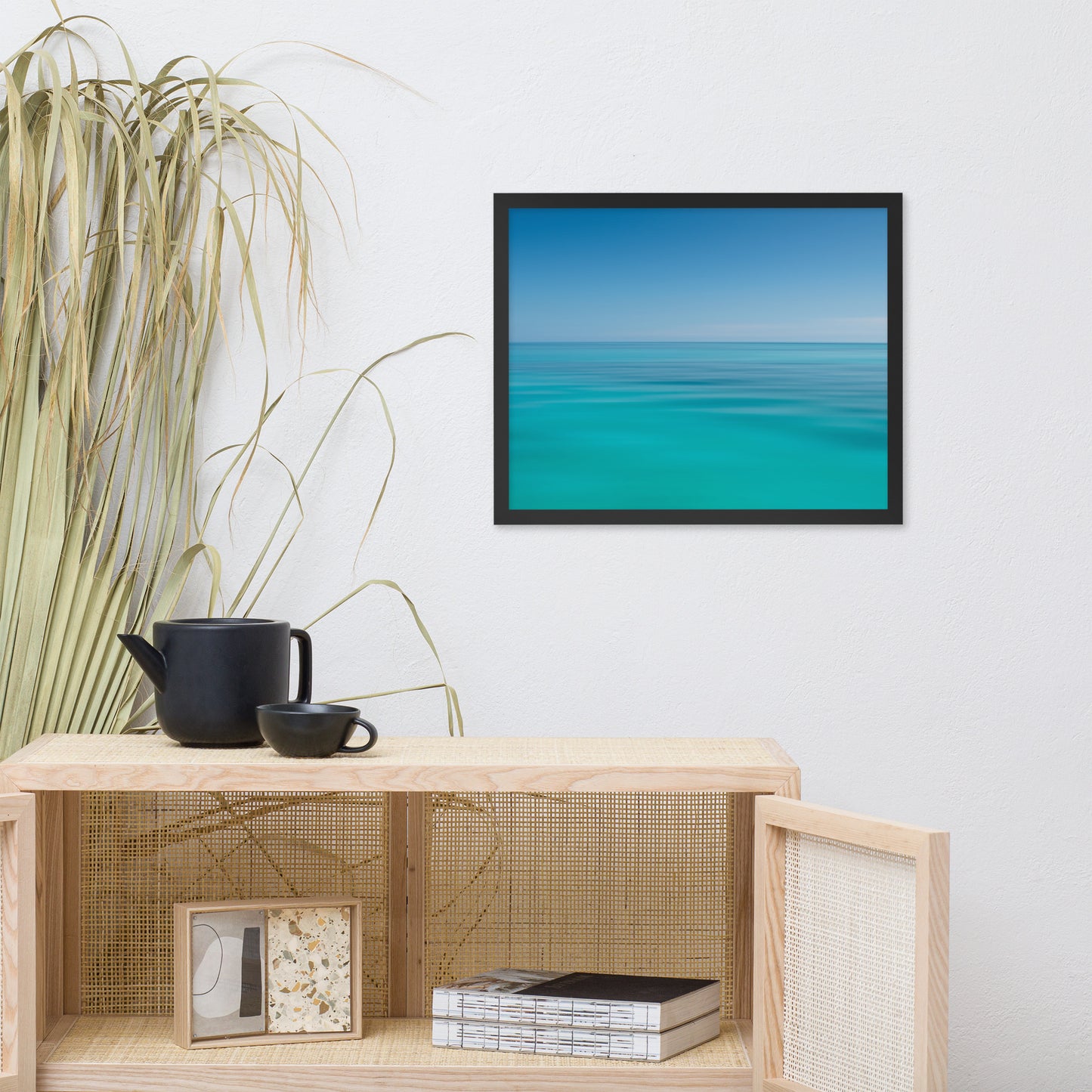 Colors of the Tropical Sea Abstract Coastal Landscape Photo Framed Wall Art Print