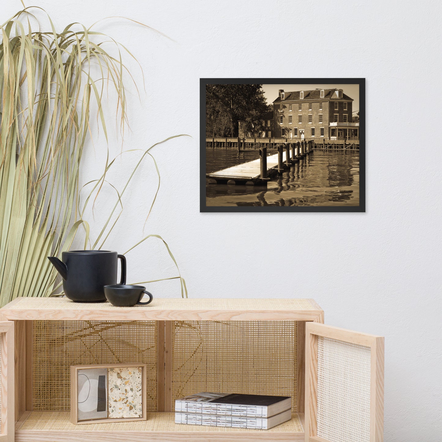Delaware City Dock Coastal Landscape Framed Photo Wall Art Prints