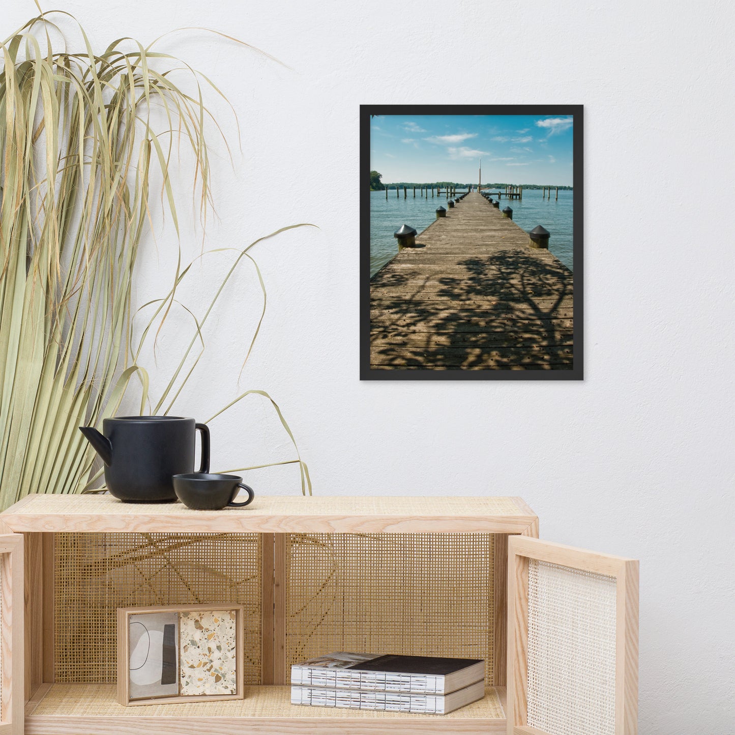 Endless Dock Coastal Landscape Framed Photo Wall Art Prints