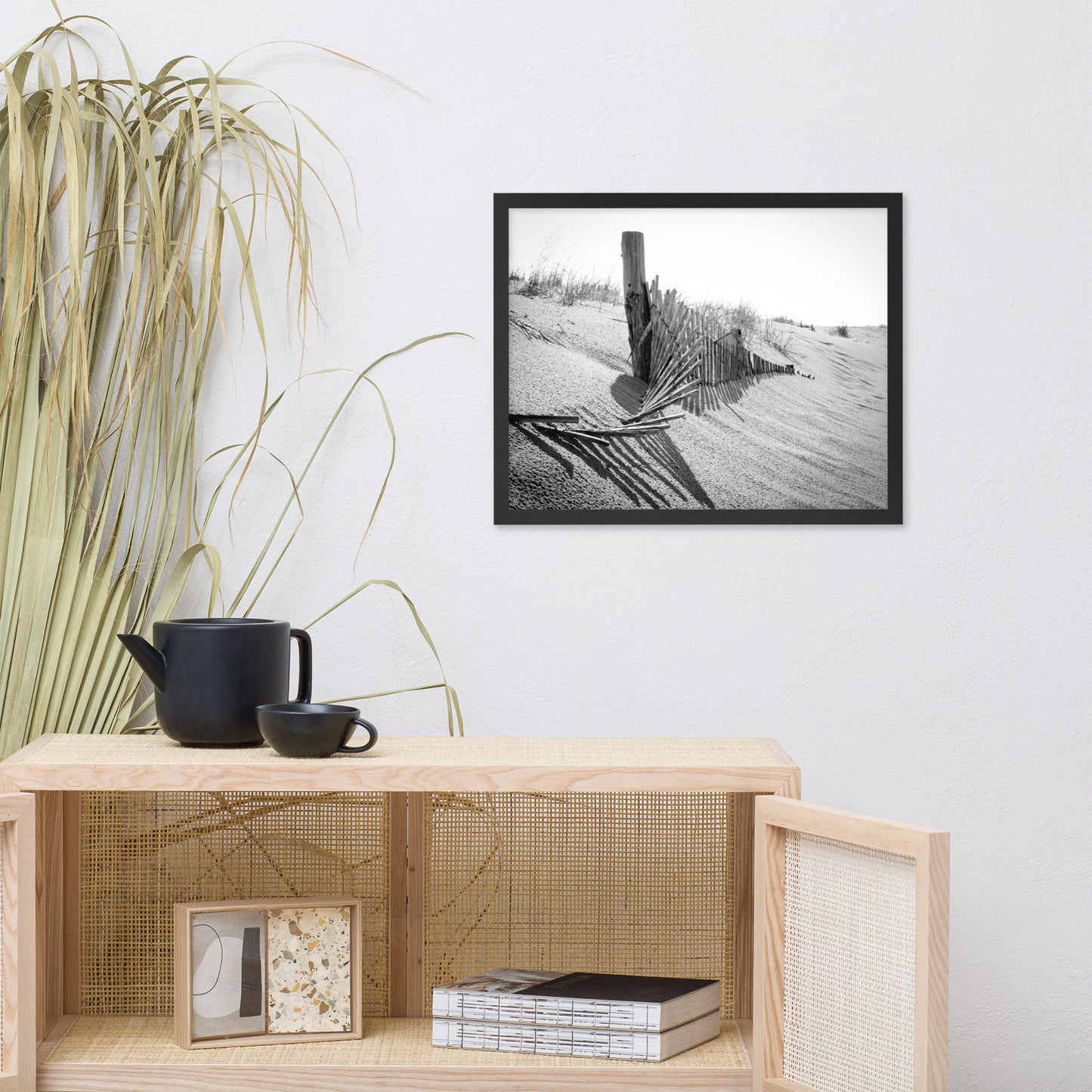 High Key Dunes Coastal Landscape Framed Photo Paper Wall Art Prints