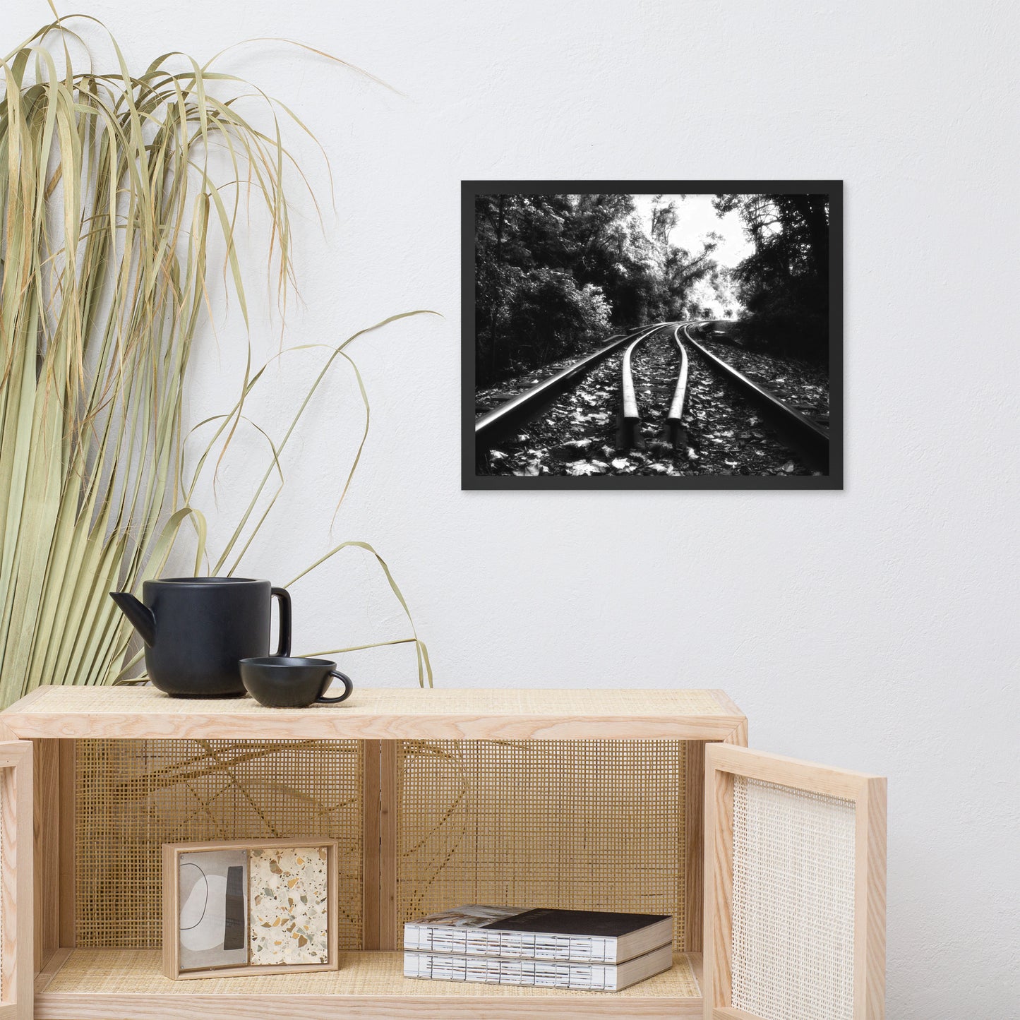 Lead Me into the Light in Black and White Framed Photo Paper Wall Art Prints