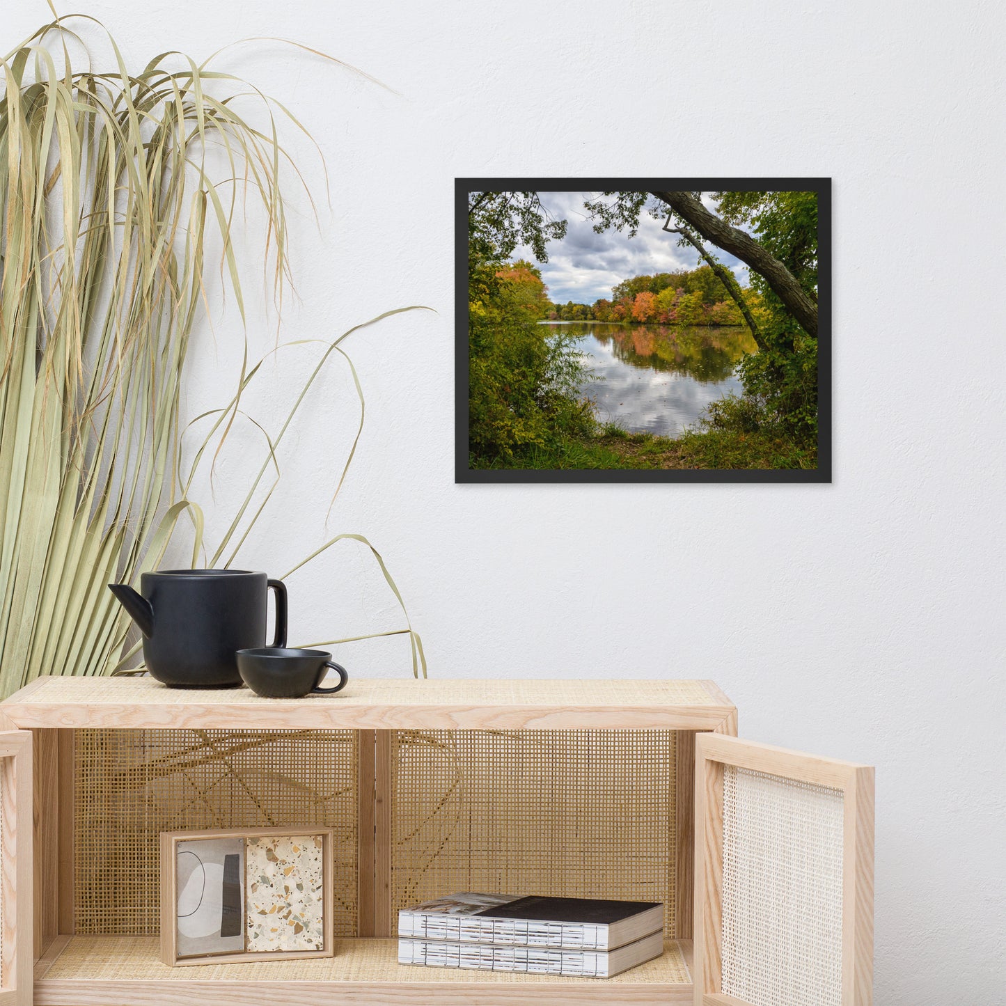 Lost In Autumn Color Landscape Framed Photo Paper Wall Art Prints