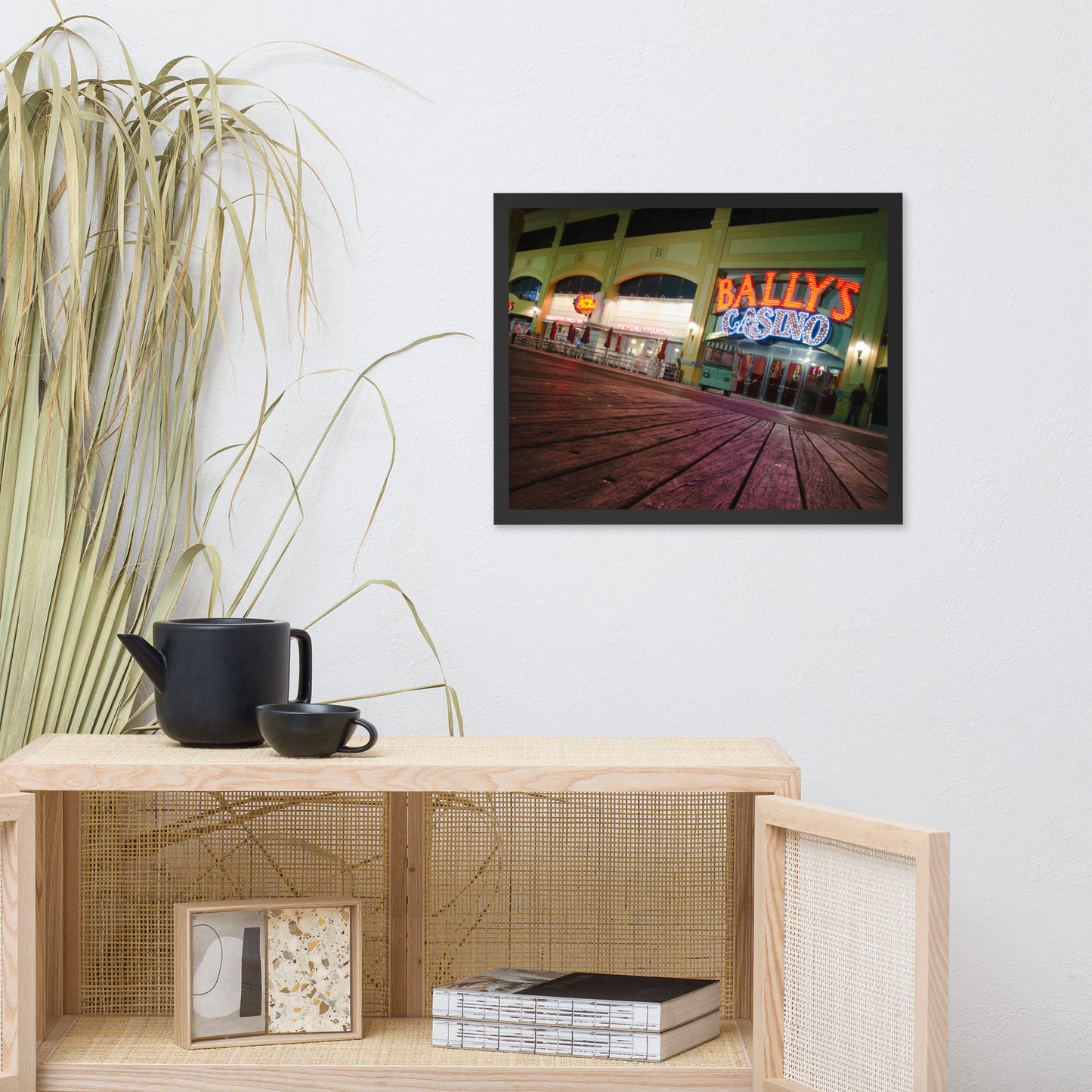 Low On The Boards Urban Landscape Photo Framed Wall Art Print