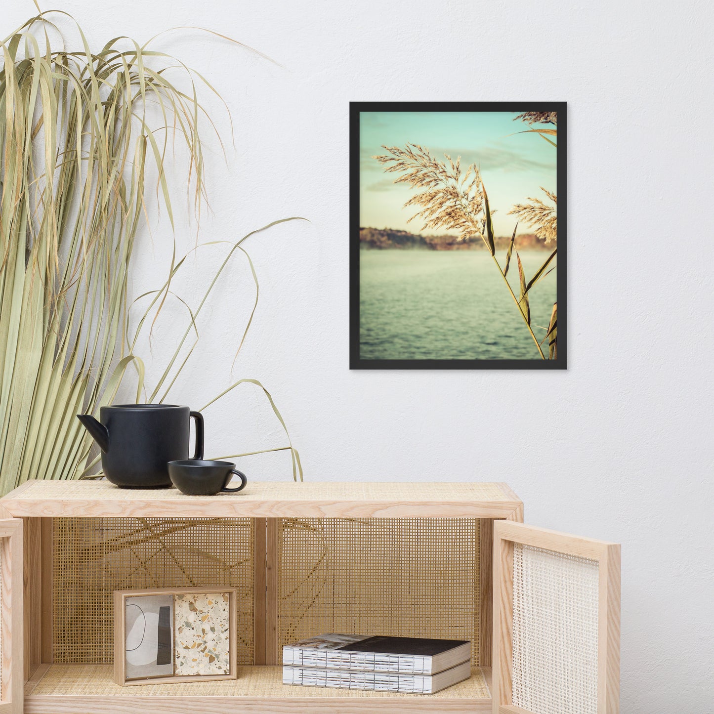 Golden Dreams Botanical Nature Photo Framed Wall Art Print
