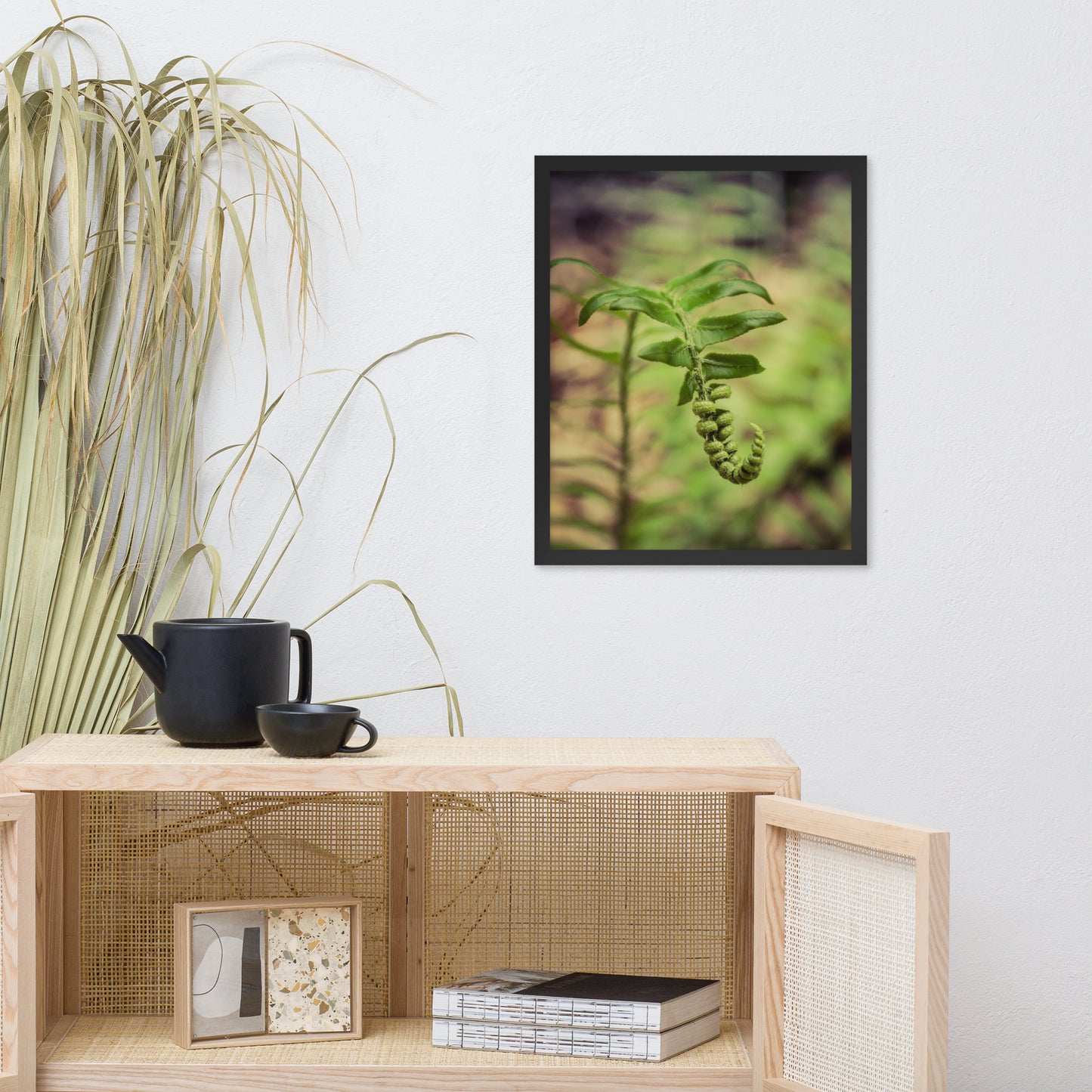 Growth of the Forest Floor Botanical Nature Photo Framed Wall Art Print