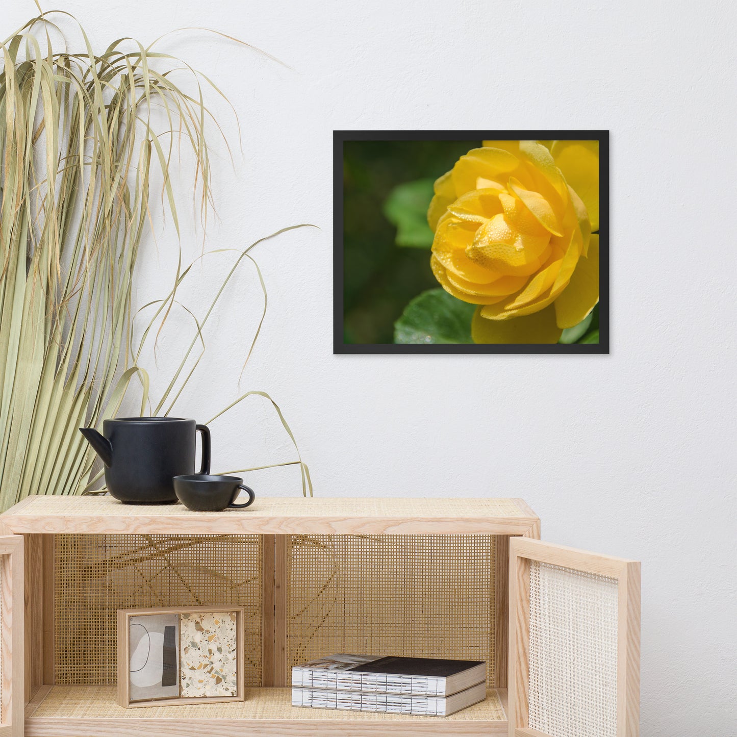 Friendship Rose Floral Nature Photo Framed Wall Art Print