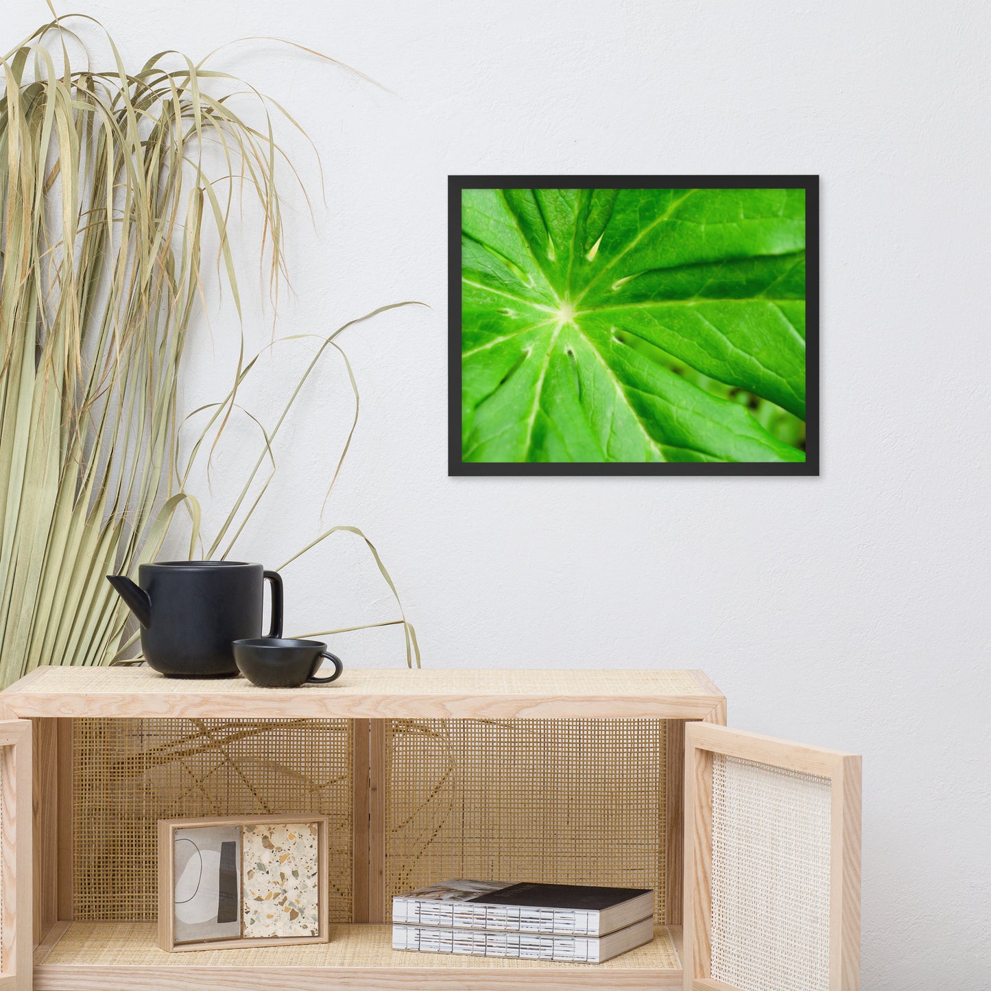 Peaceful Greenery Botanical Nature Photo Framed Wall Art Print