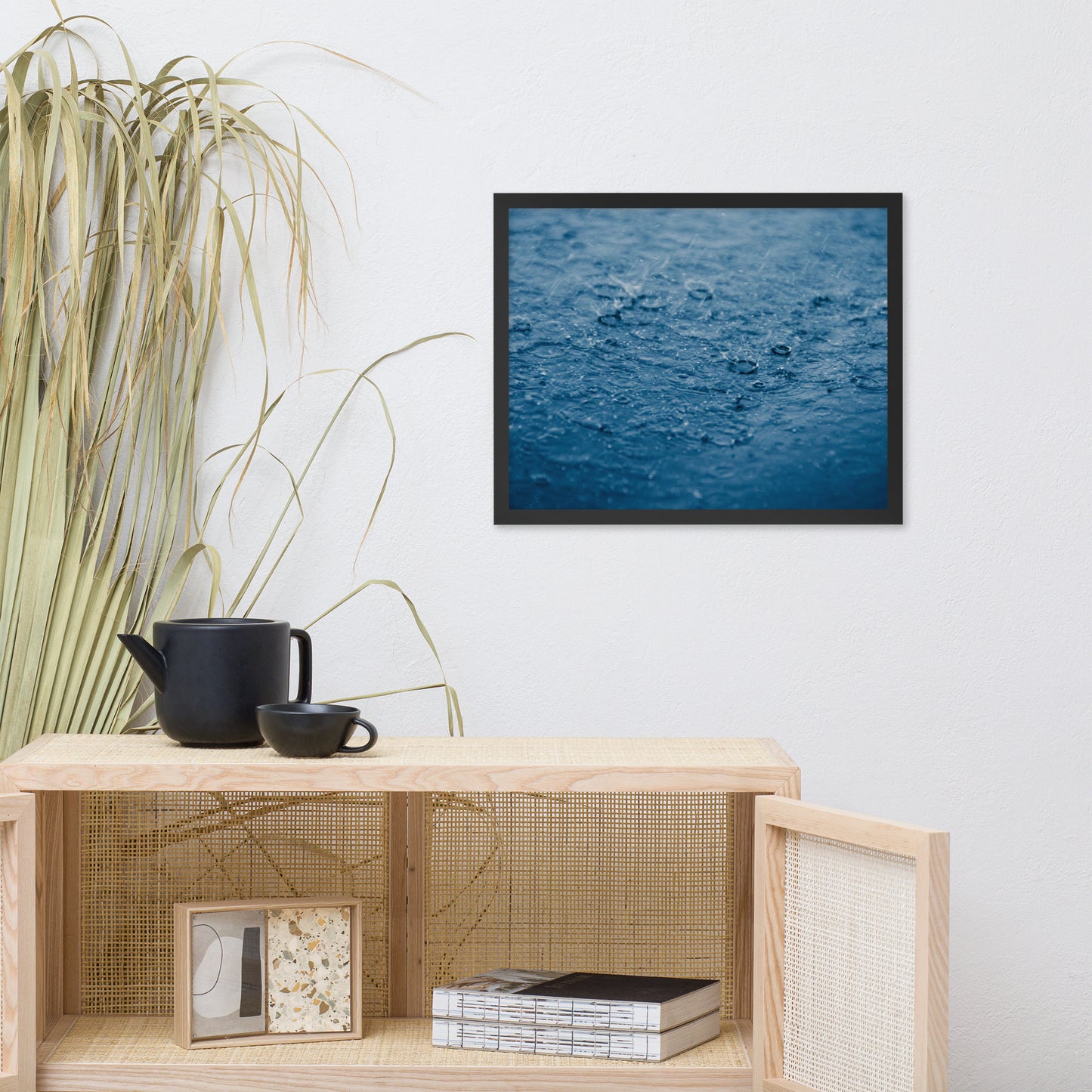 Let it Rain Nature Photo Framed Wall Art Print