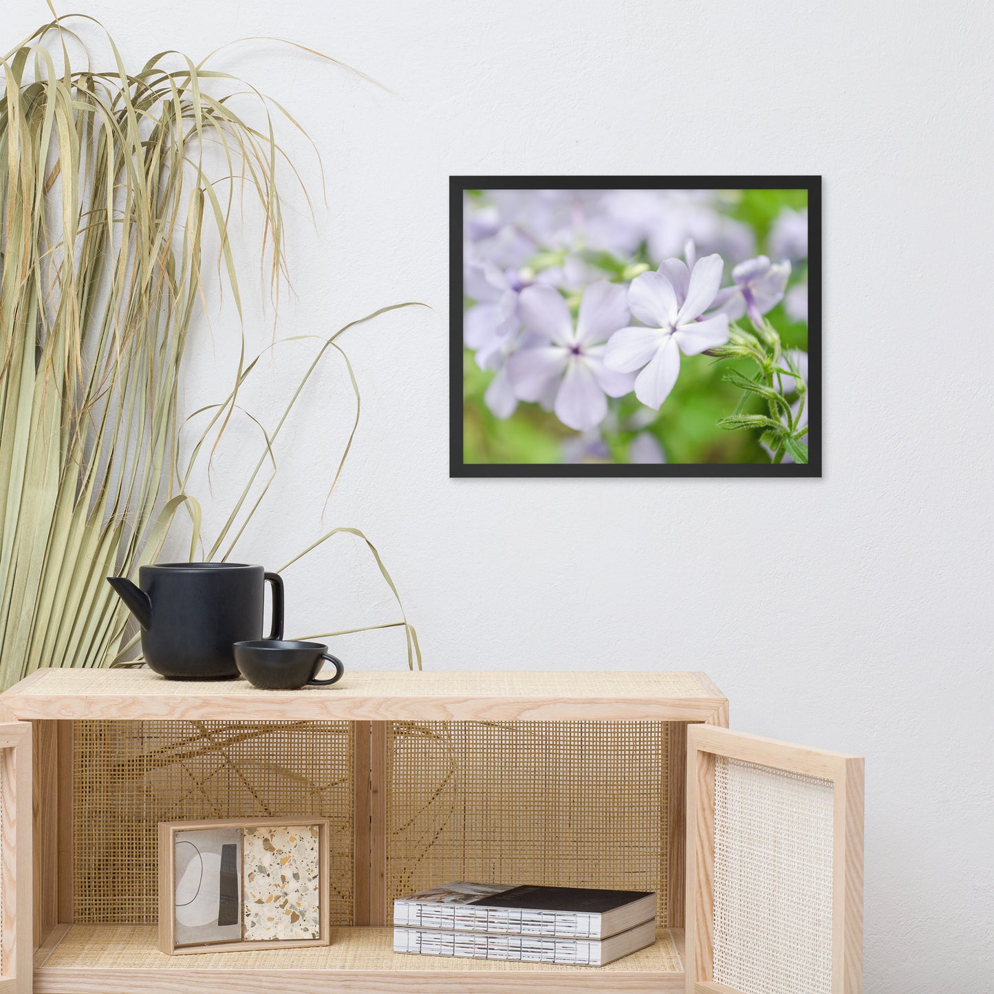 Soft Focus Phlox Carolina Floral Nature Photo Framed Wall Art Print