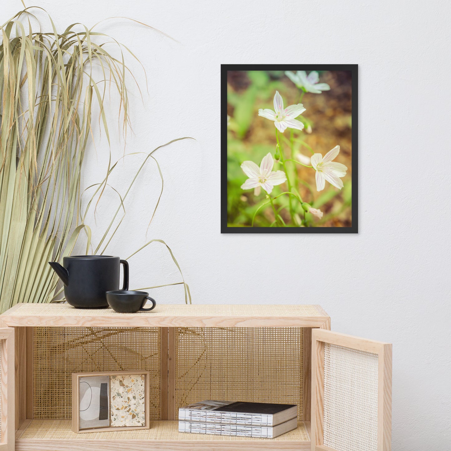 Tranquil Carolina Spring Beauty Floral Nature Photo Framed Wall Art Print