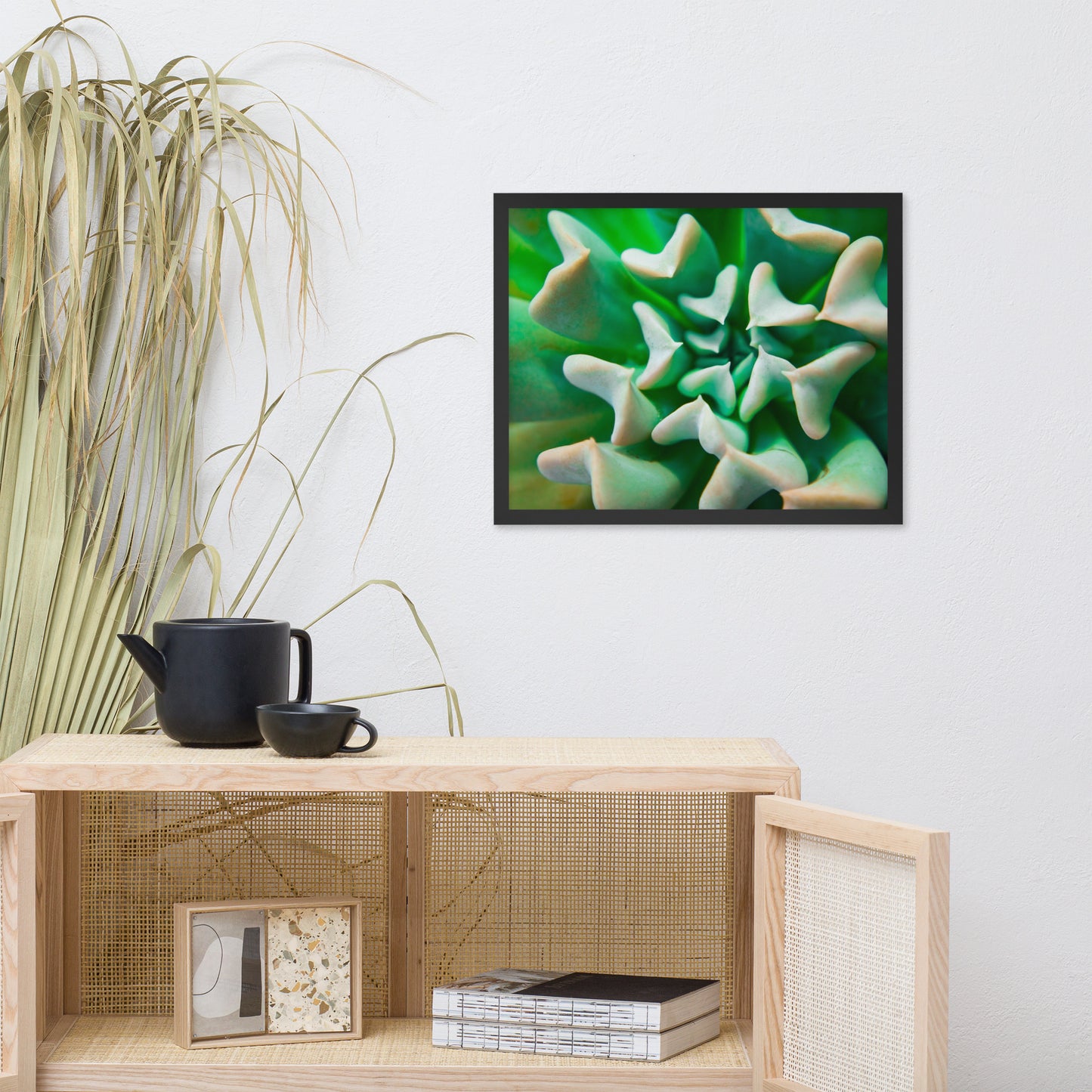 Succulent Botanical Nature Photo Framed Wall Art Print