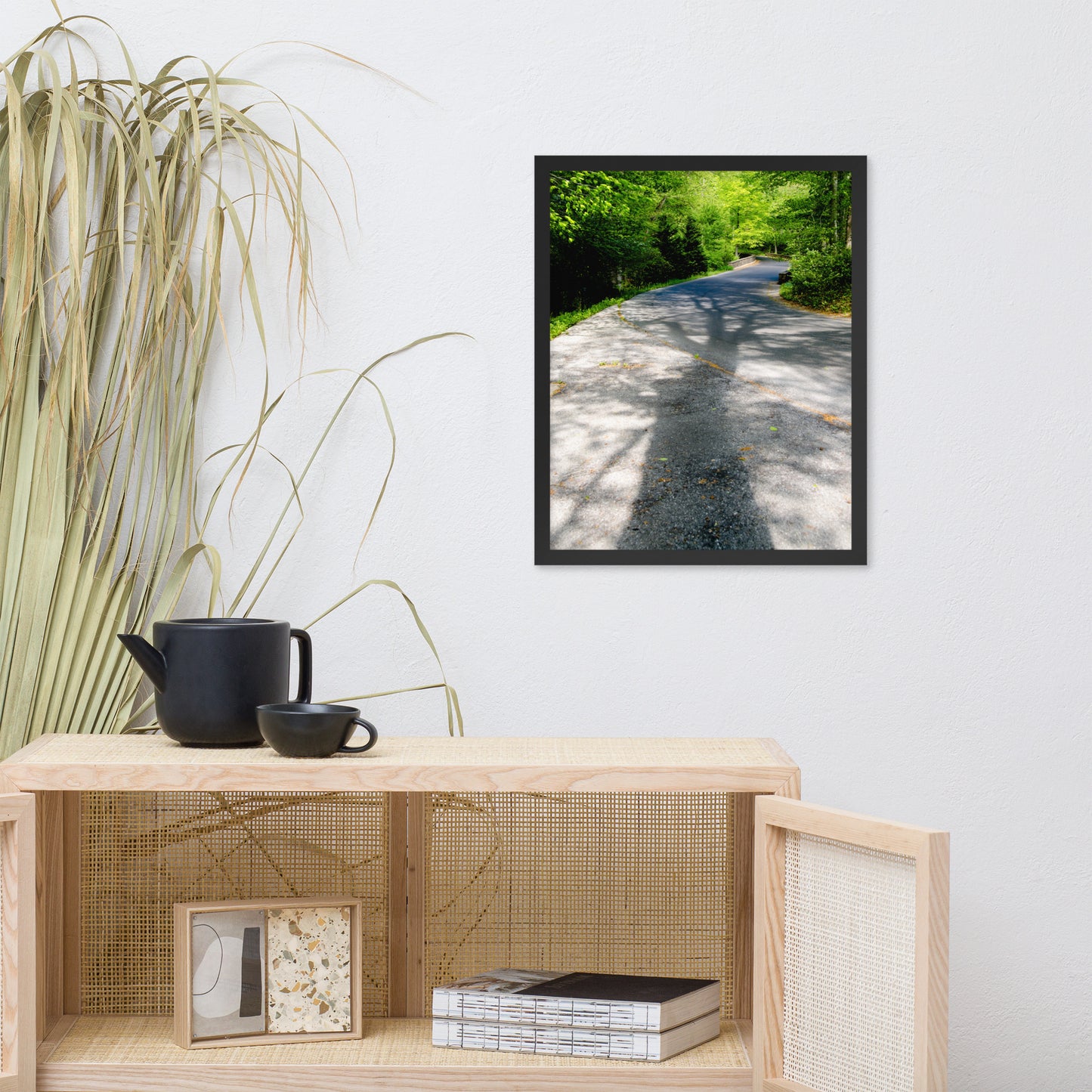 Summer Shadows Botanical Nature Photo Framed Wall Art Print