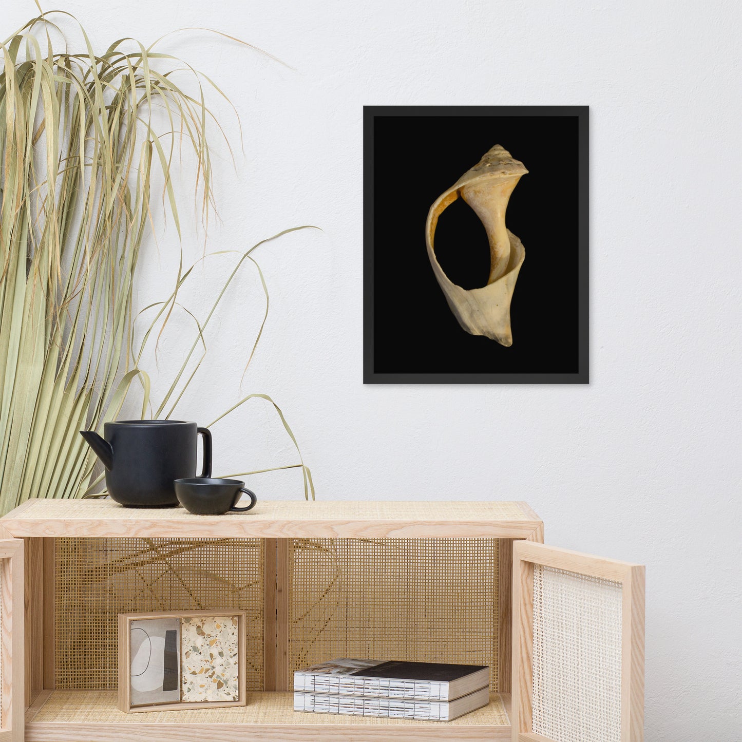 State of Erosion Image 2 Whelk Shell Coastal Nature Photo Framed Wall Art Print