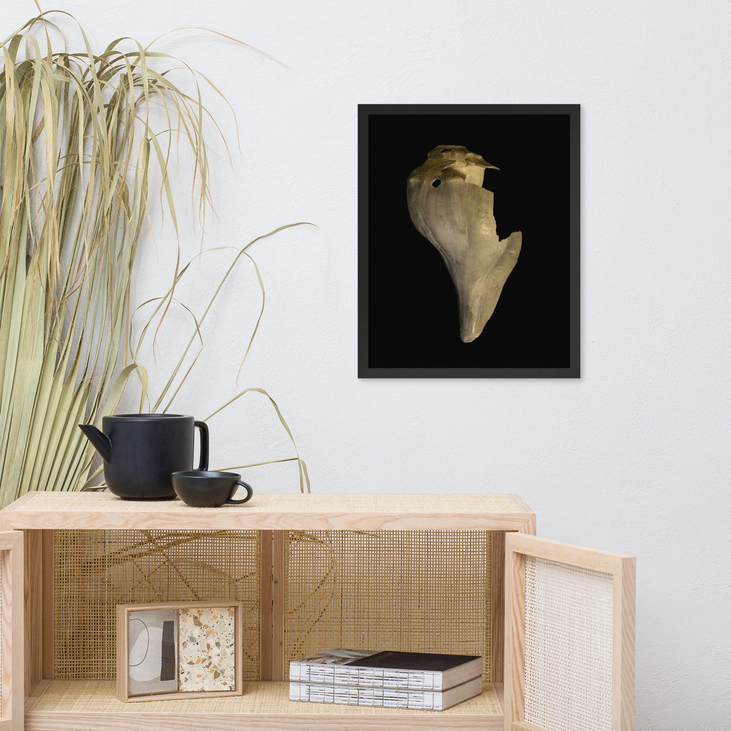 State of Erosion Image 7 Whelk Shell Coastal Nature Photo Framed Wall Art Print