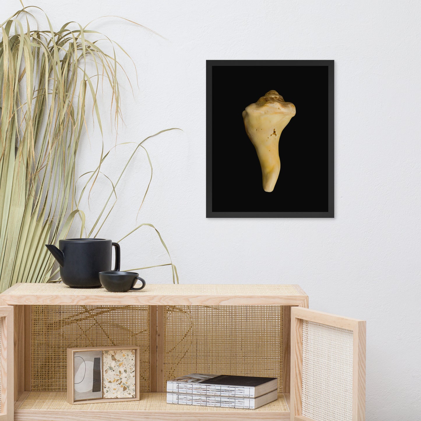 State of Erosion Image 8 Whelk Shell Coastal Nature Photo Framed Wall Art Print