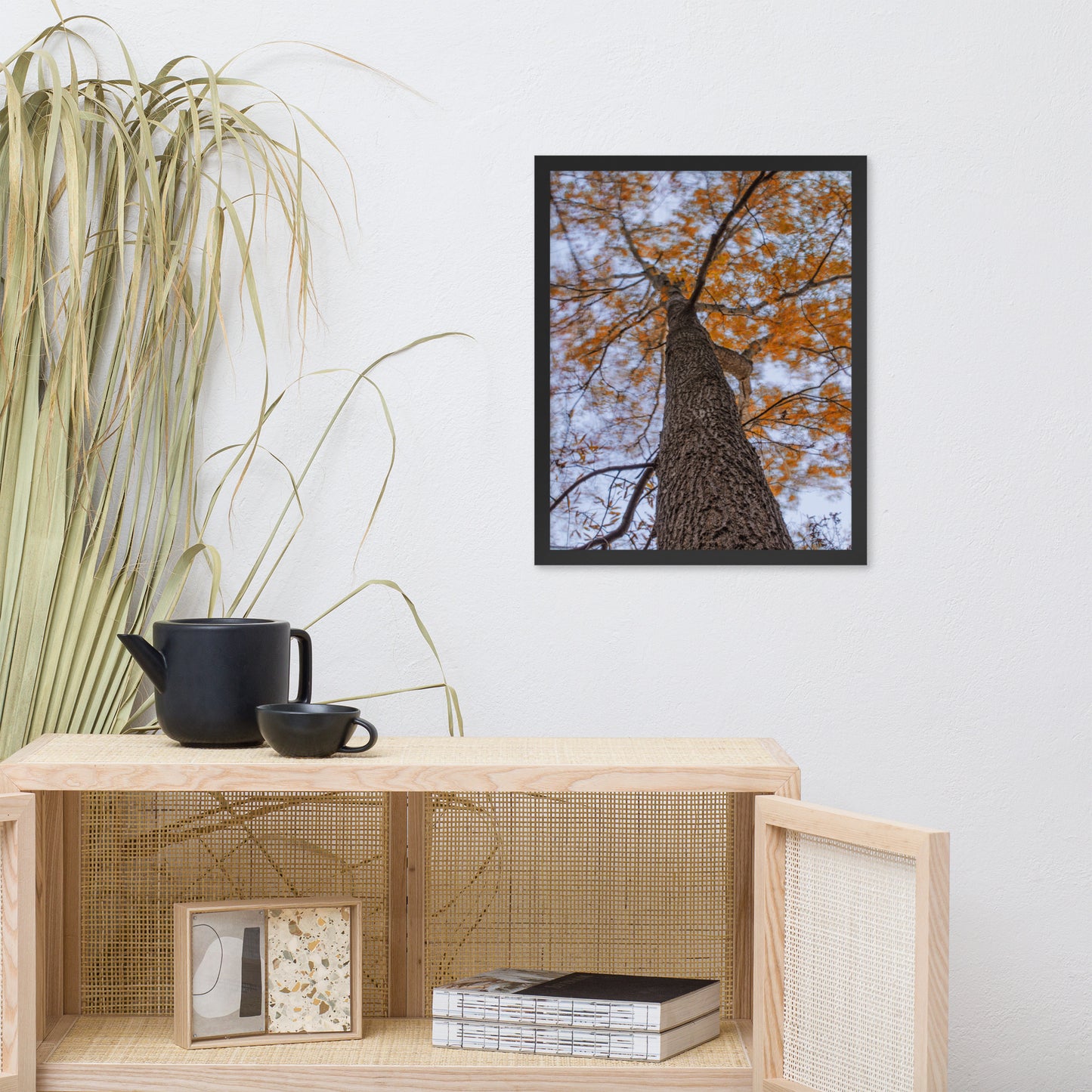 Wind in the Trees Botanical Nature Photo Framed Wall Art Print
