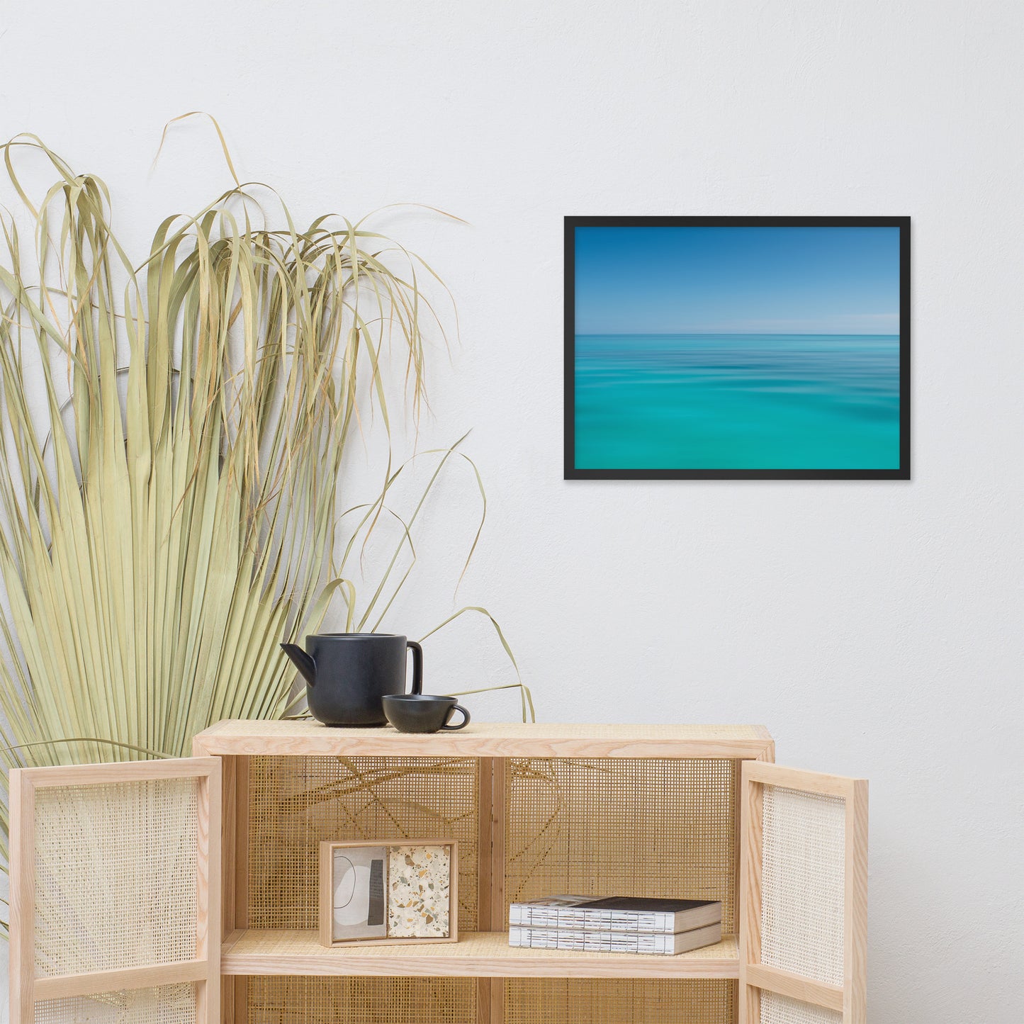 Colors of the Tropical Sea Abstract Coastal Landscape Photo Framed Wall Art Print