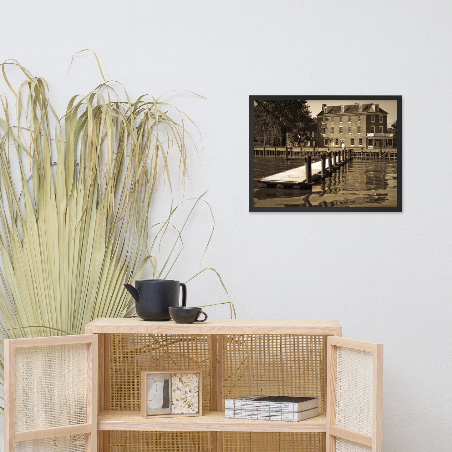 Delaware City Dock Coastal Landscape Framed Photo Wall Art Prints