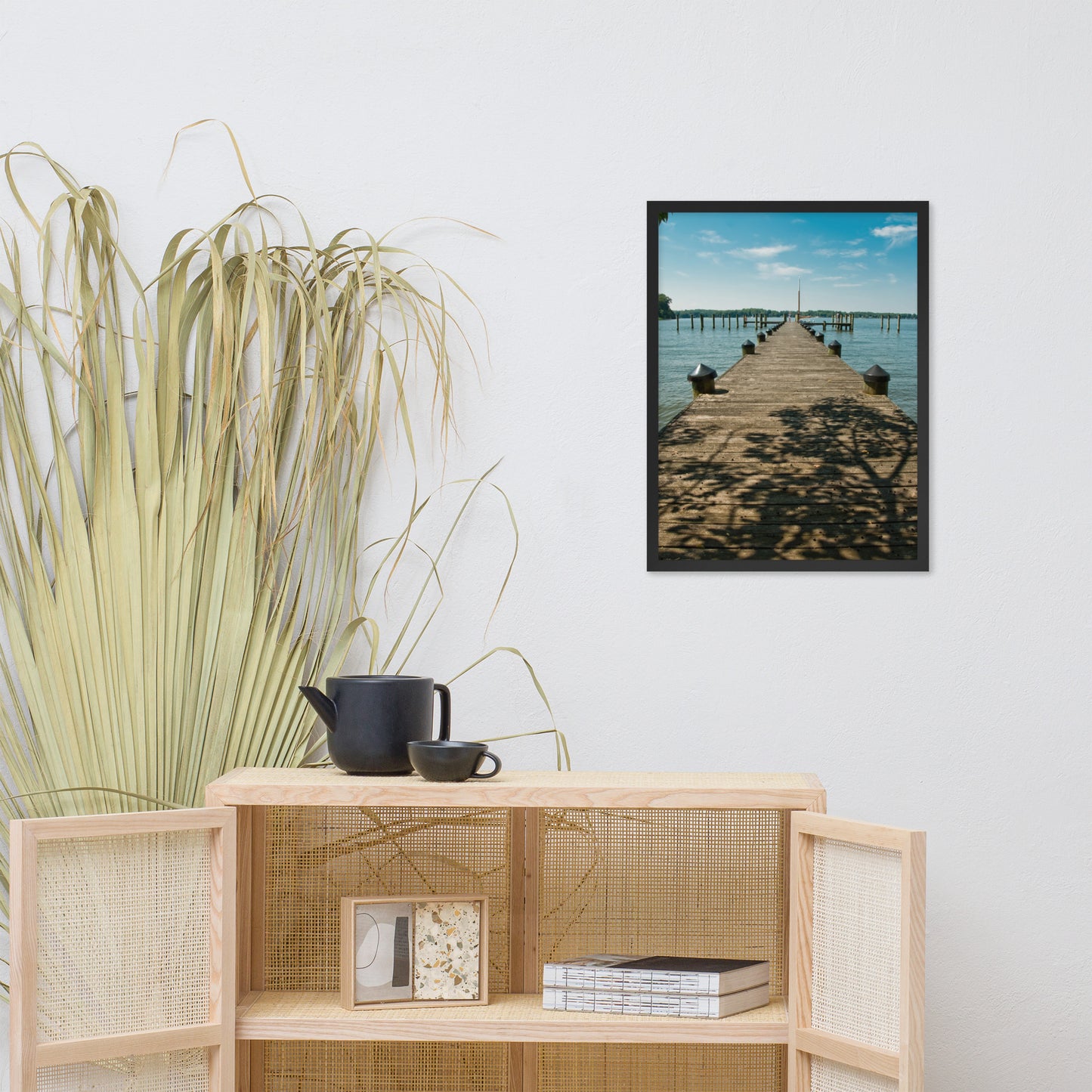 Endless Dock Coastal Landscape Framed Photo Wall Art Prints