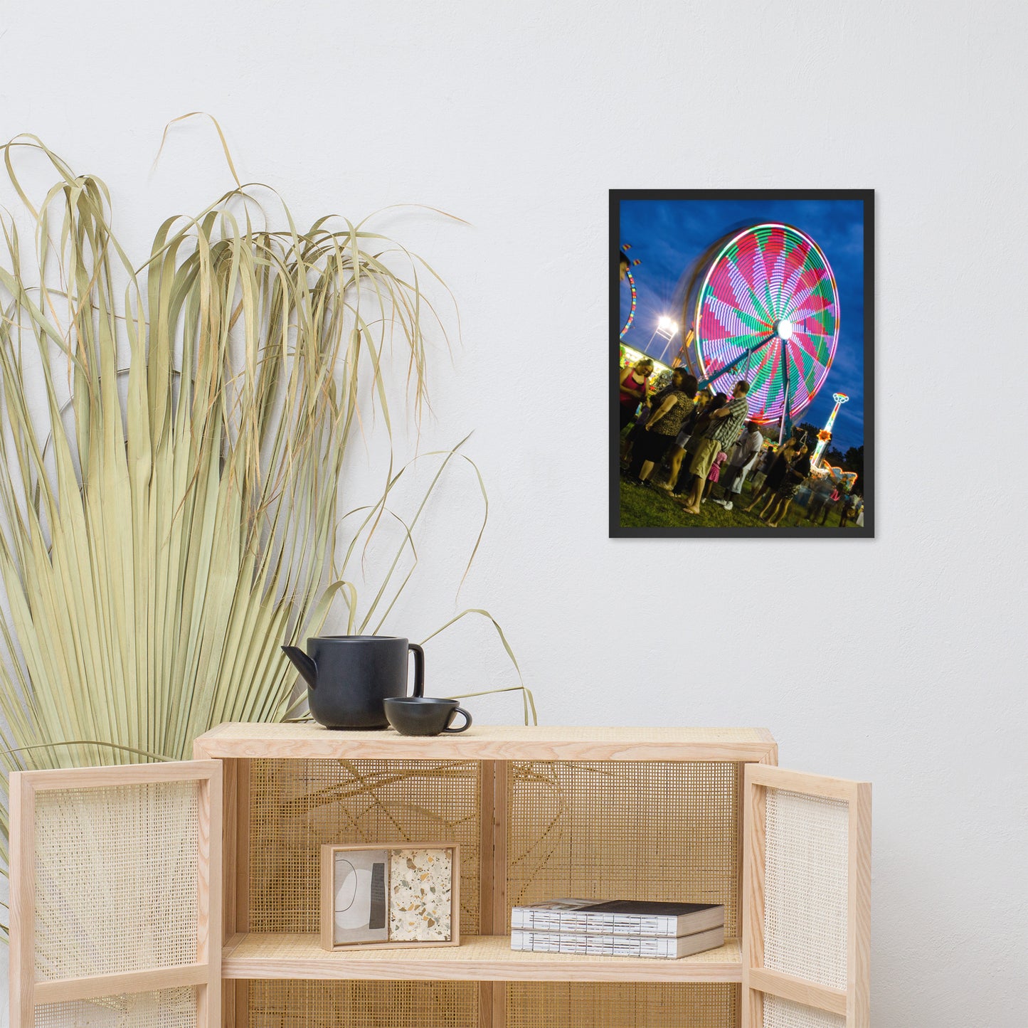 Ferris Wheel 1 Urban Landscape Photo Framed Wall Art Print