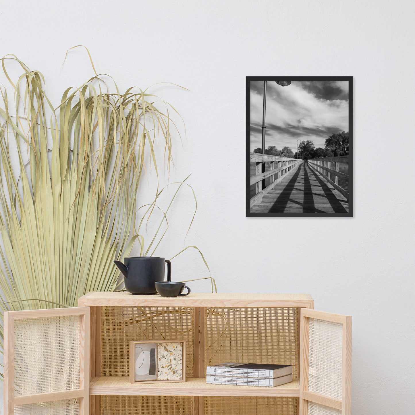 Follow the Lines Rural Landscape Framed Photo Paper Wall Art Prints