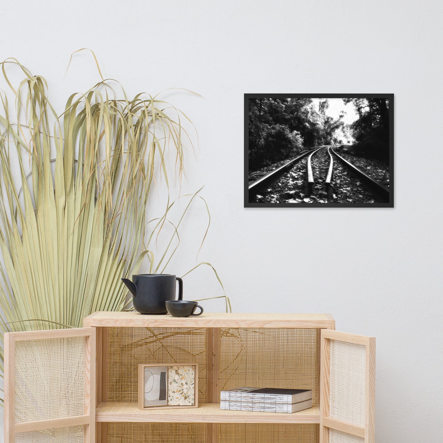 Lead Me into the Light in Black and White Framed Photo Paper Wall Art Prints