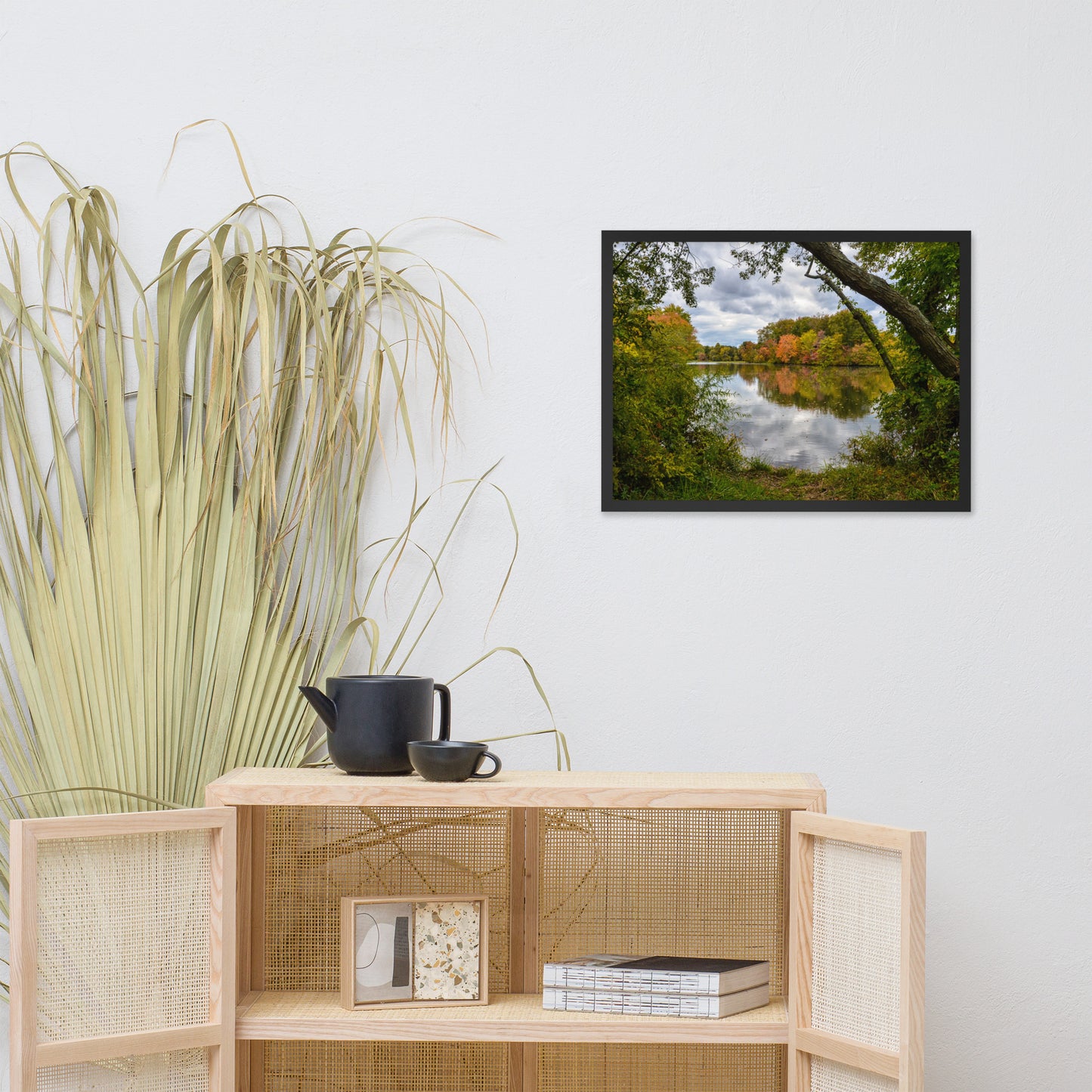 Lost In Autumn Color Landscape Framed Photo Paper Wall Art Prints