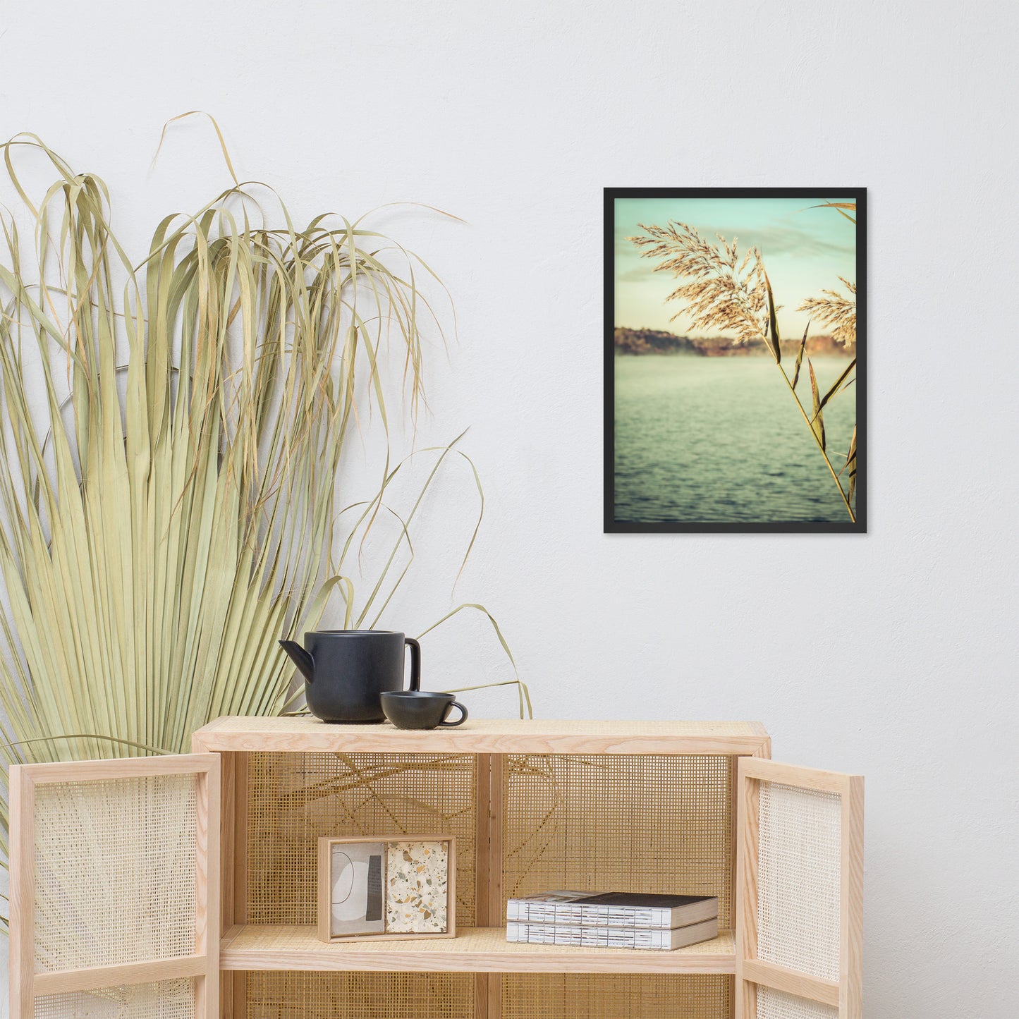 Golden Dreams Botanical Nature Photo Framed Wall Art Print